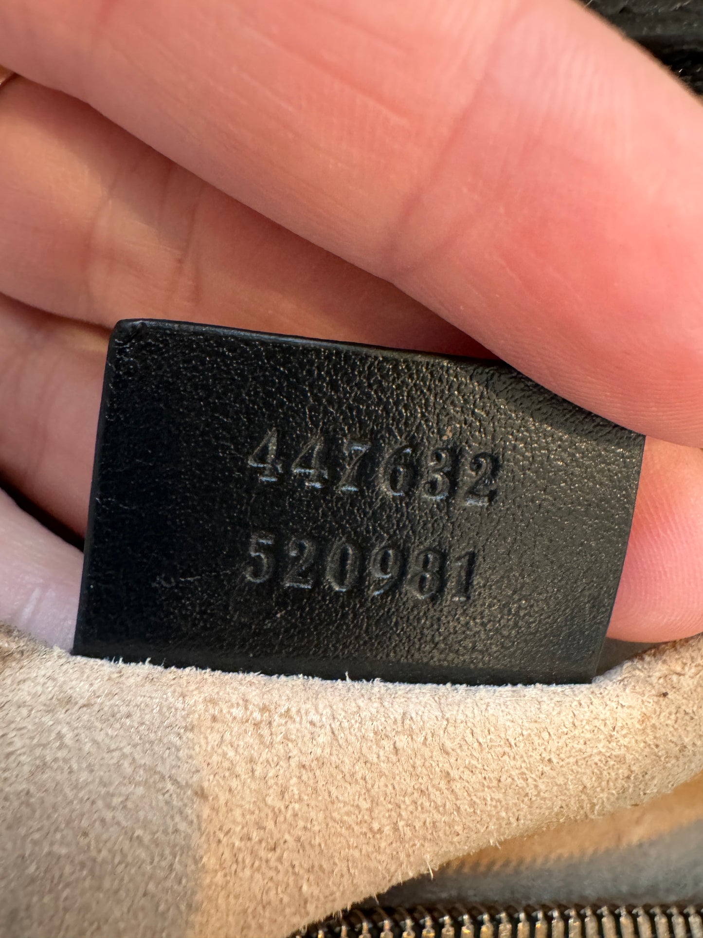 GUCCI Black Leather GG Marmont Small Camera Bag