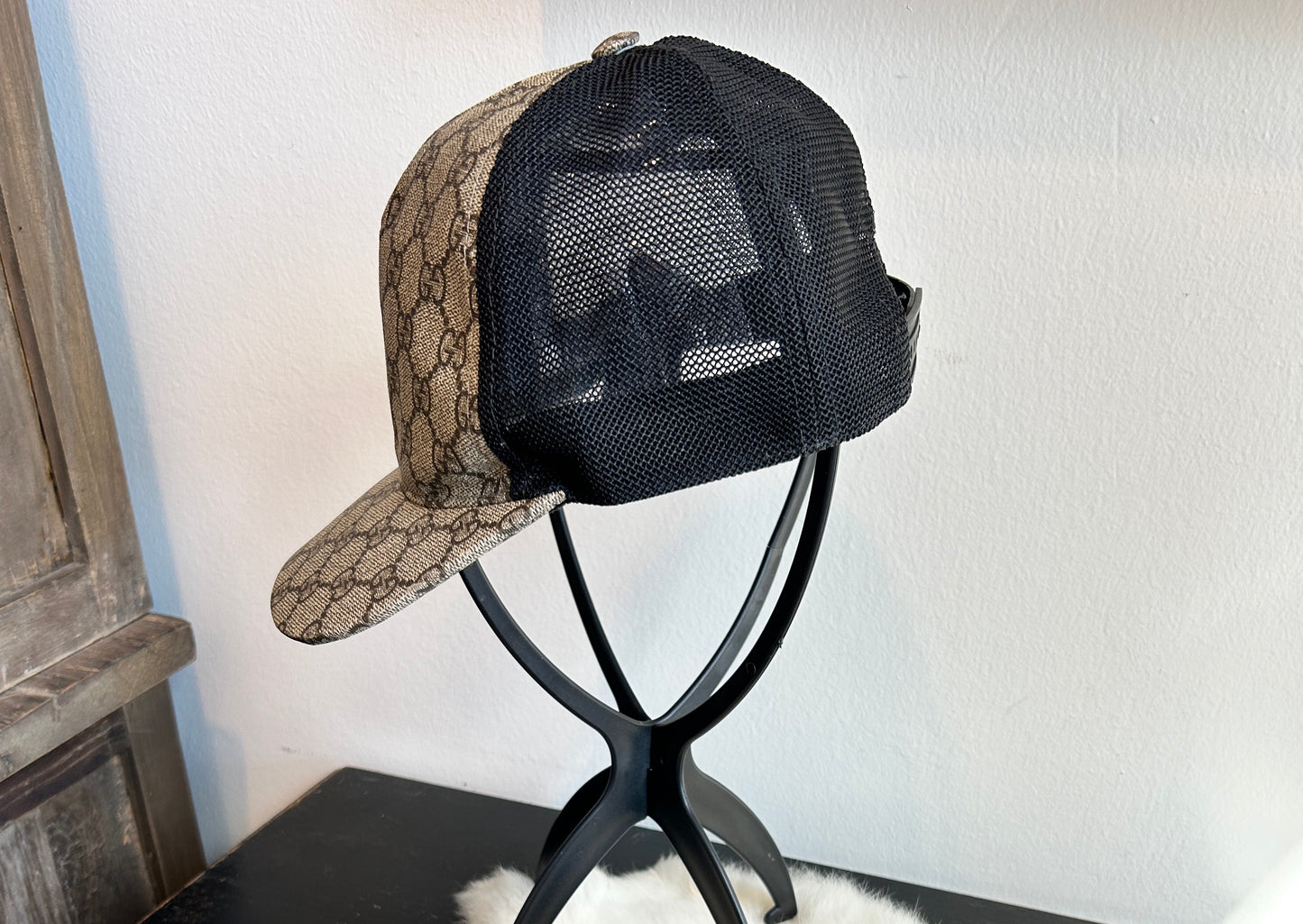 Gucci Supreme Monogram Trucker Hat Brown