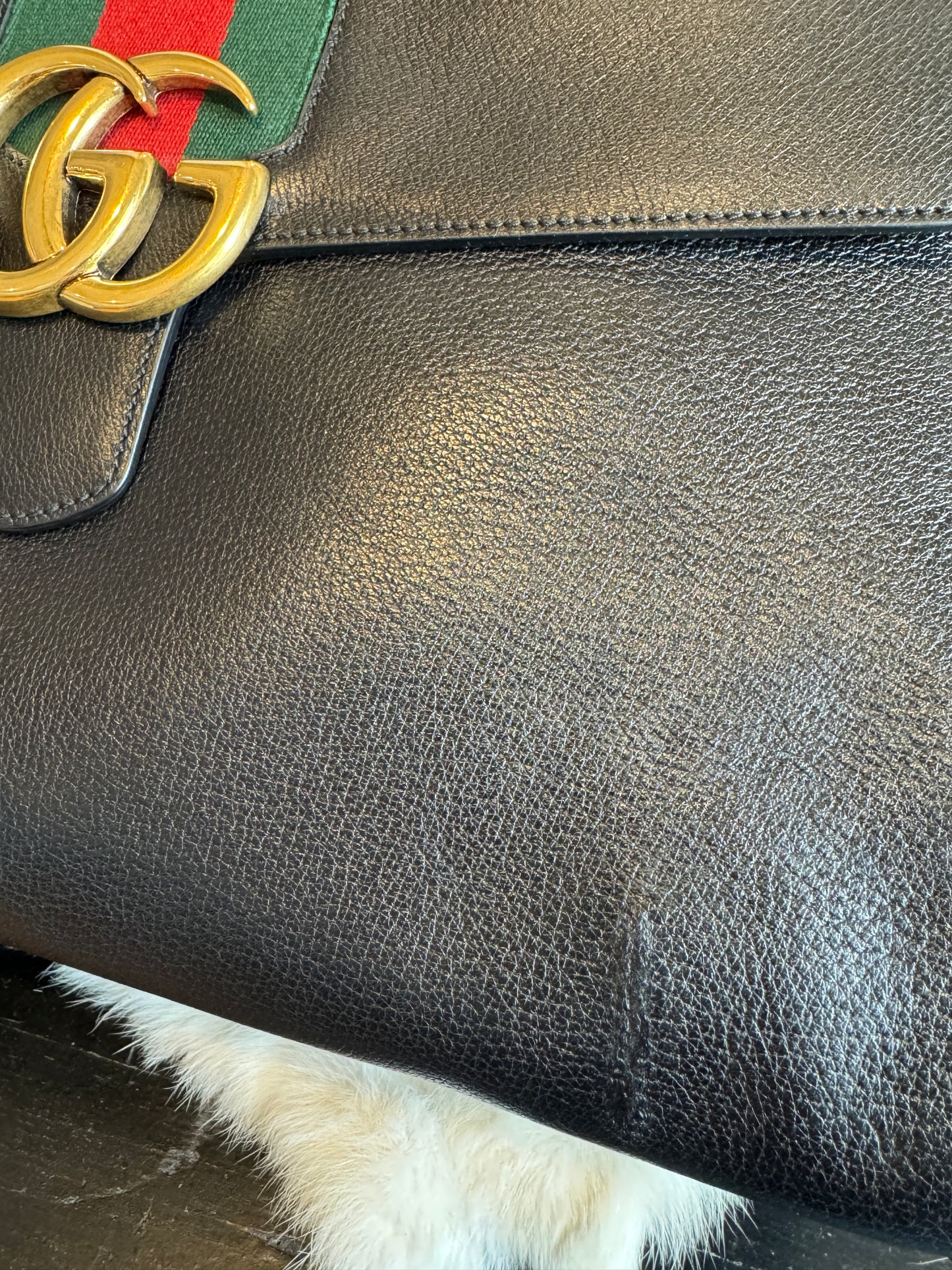 GUCCI RARE!! Linea Totem Large Black Tote Bag