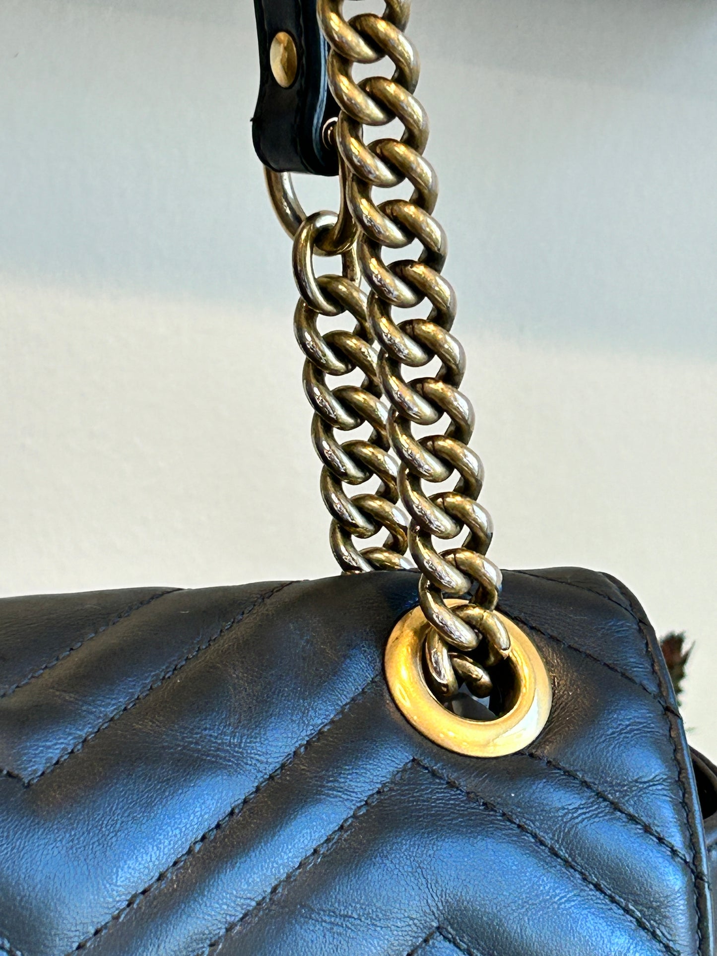 GUCCI Large GG Marmont Matelasse 2Way Flap Bag