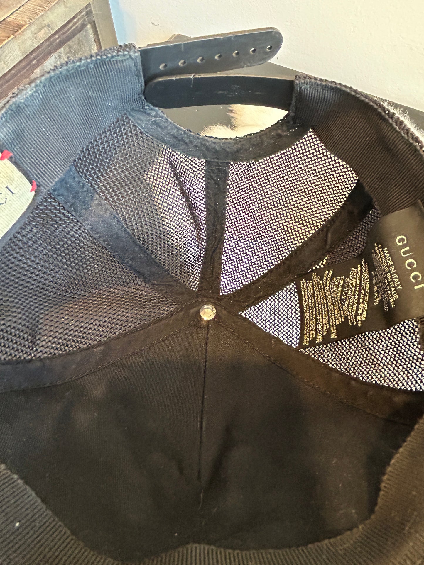 Gucci Supreme Monogram Trucker Hat Brown