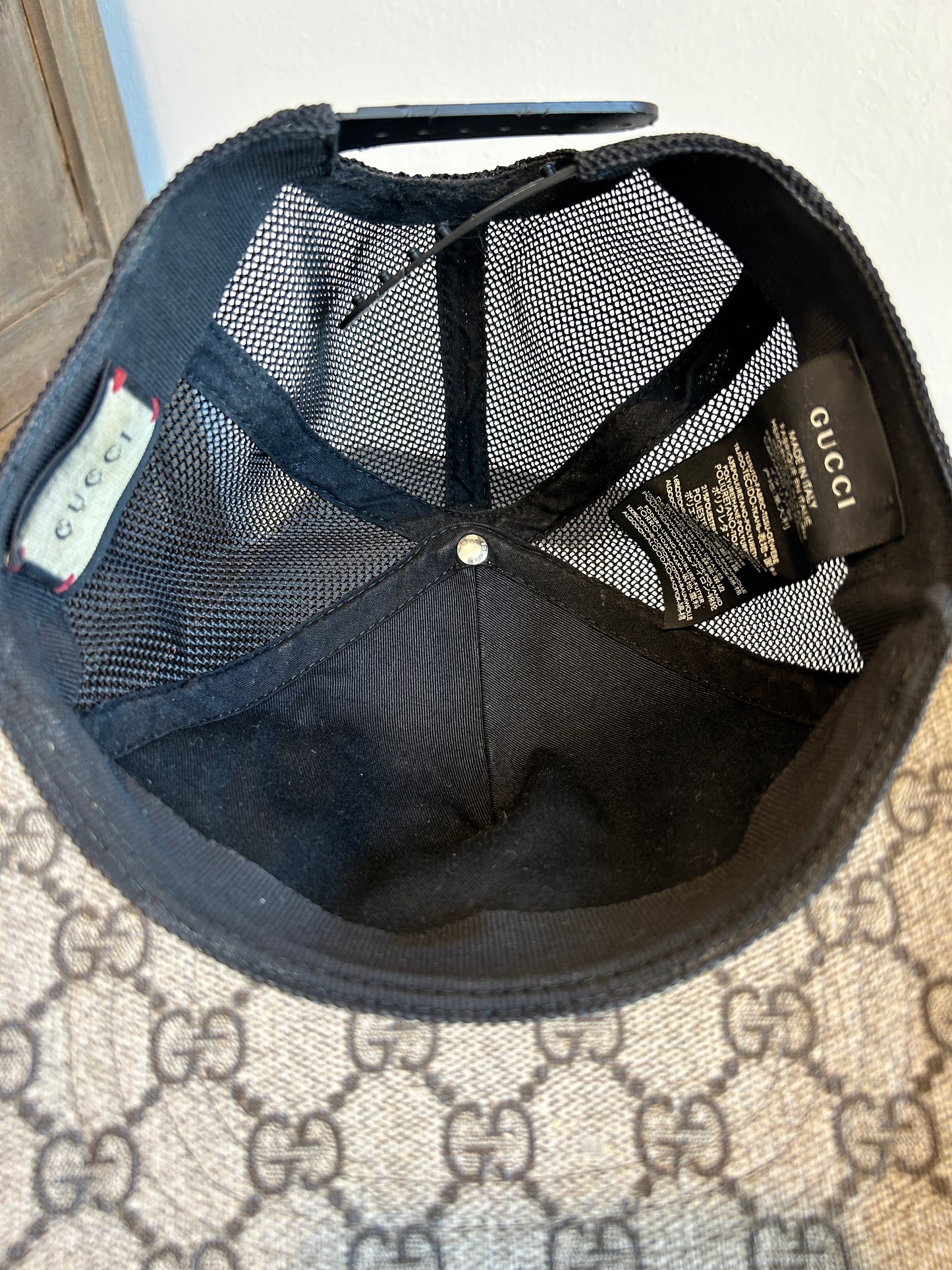Gucci Supreme Monogram Trucker Hat Brown