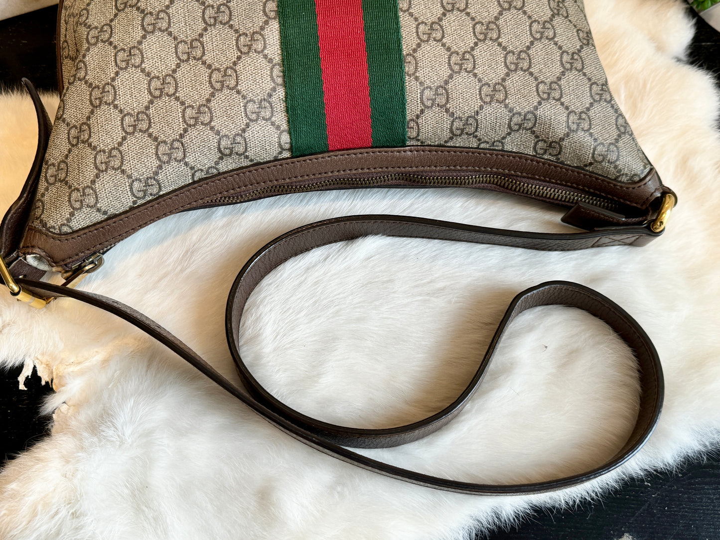 GUCCI Supreme Canvas Ophidia Crossbody