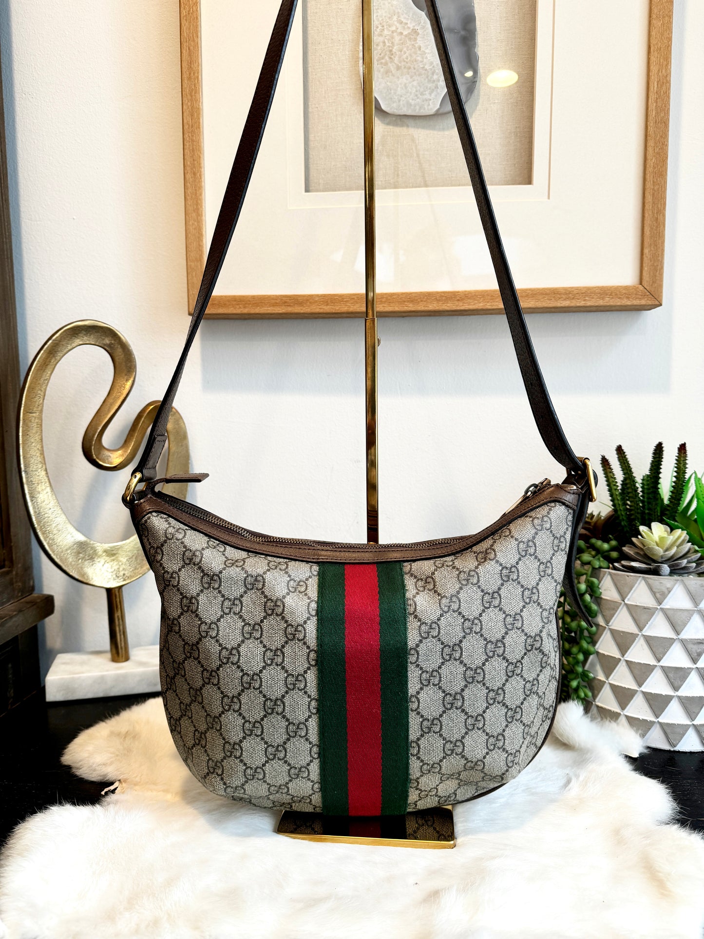 GUCCI Supreme Canvas Ophidia Crossbody