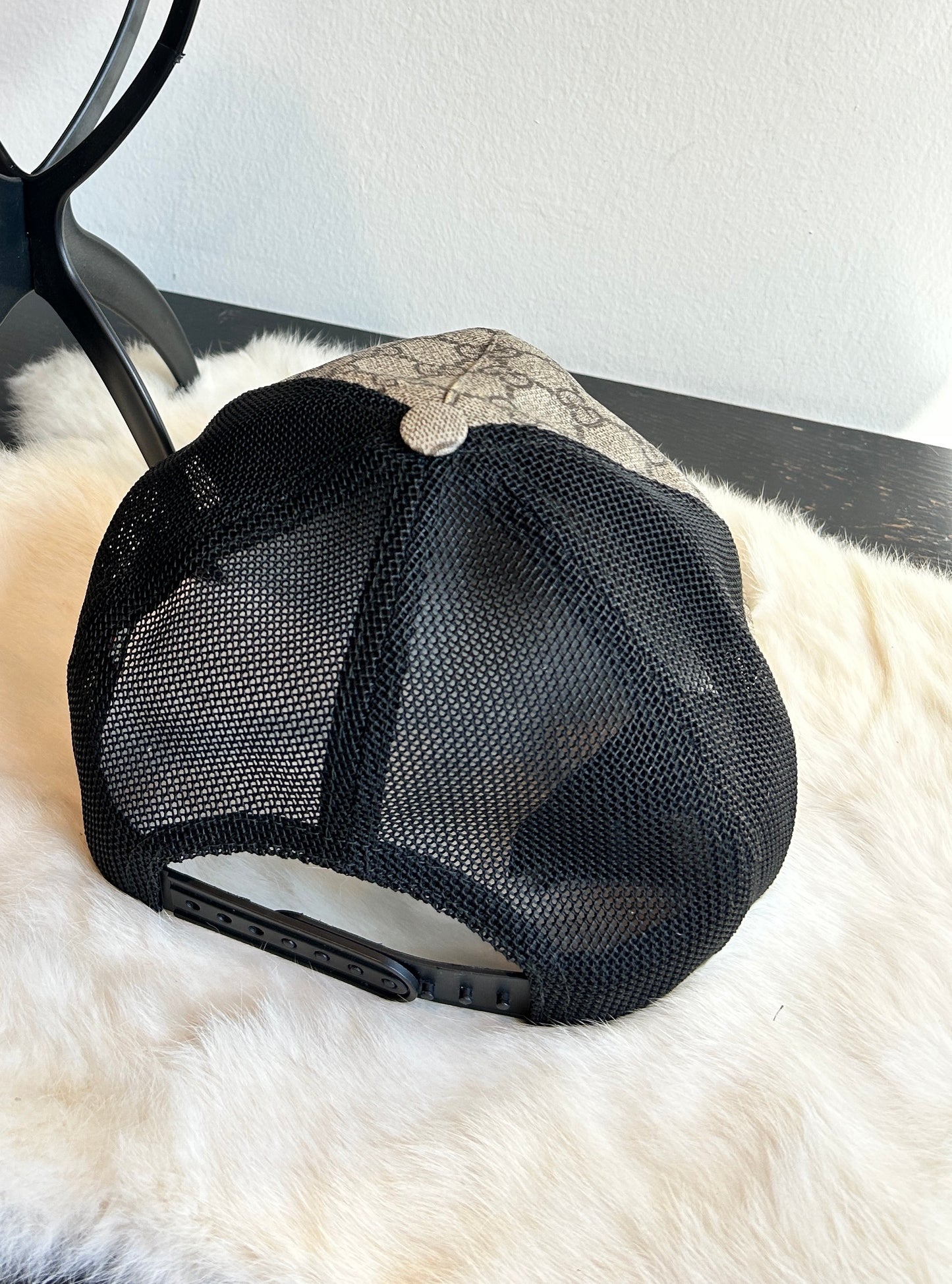 Gucci Supreme Monogram Trucker Hat Brown