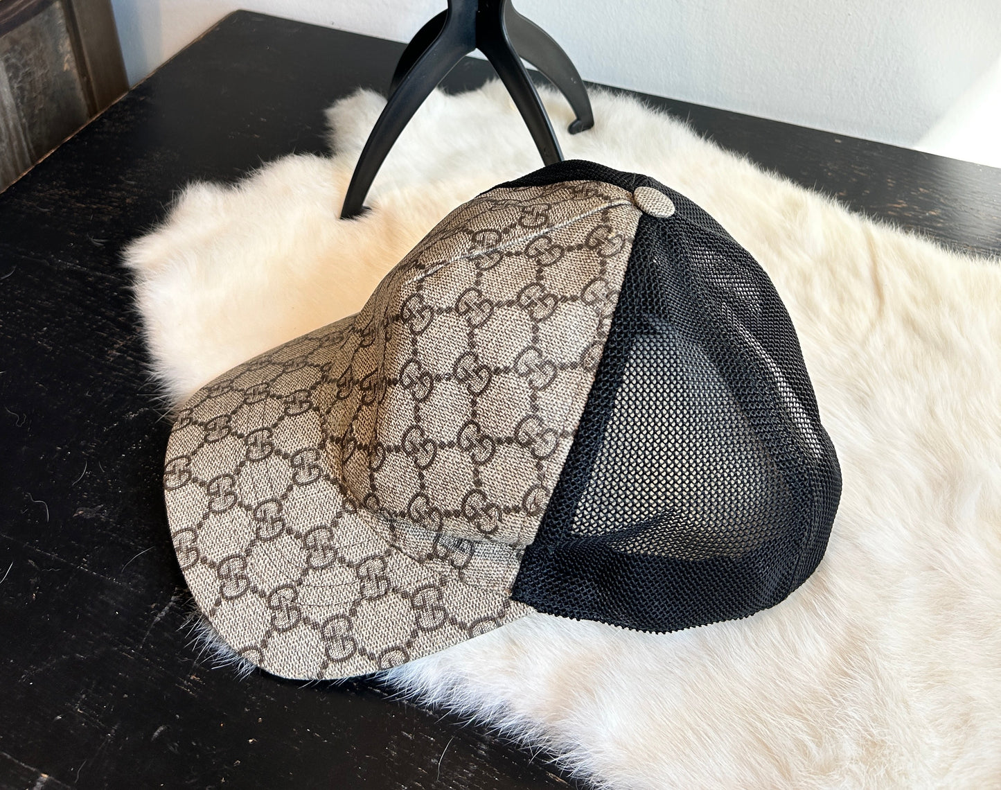 Gucci Supreme Monogram Trucker Hat Brown