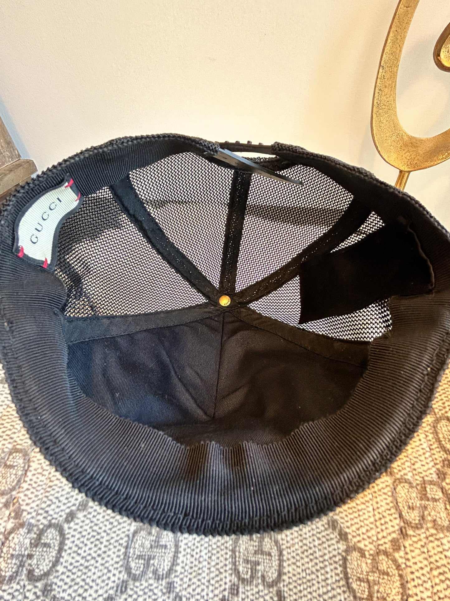 Gucci Supreme Monogram Trucker Hat Brown