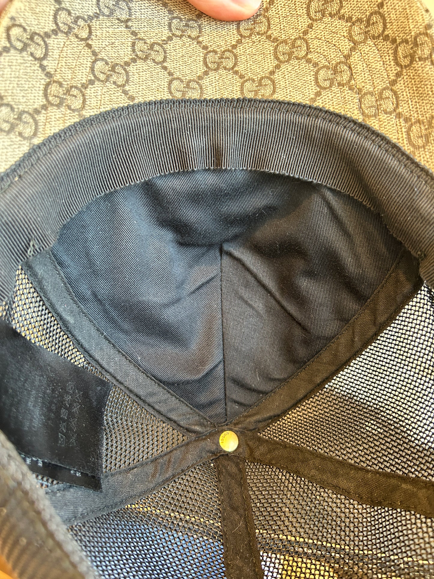 Gucci Supreme Monogram Trucker Hat Brown