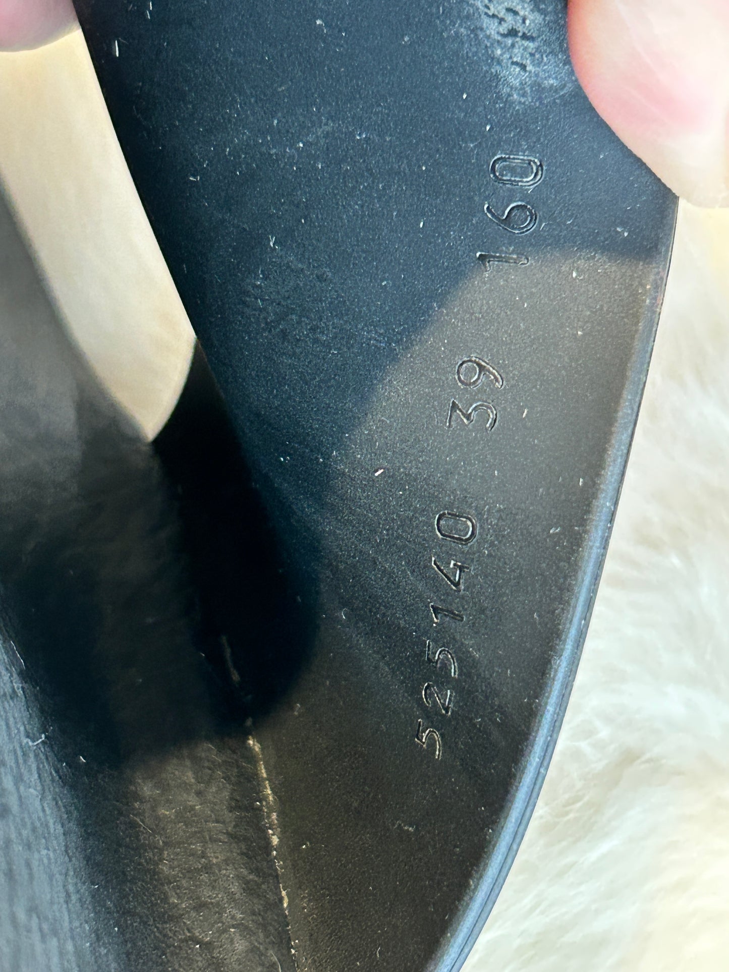 GUCCI Black Logo Women's Rubber Slides 39EU