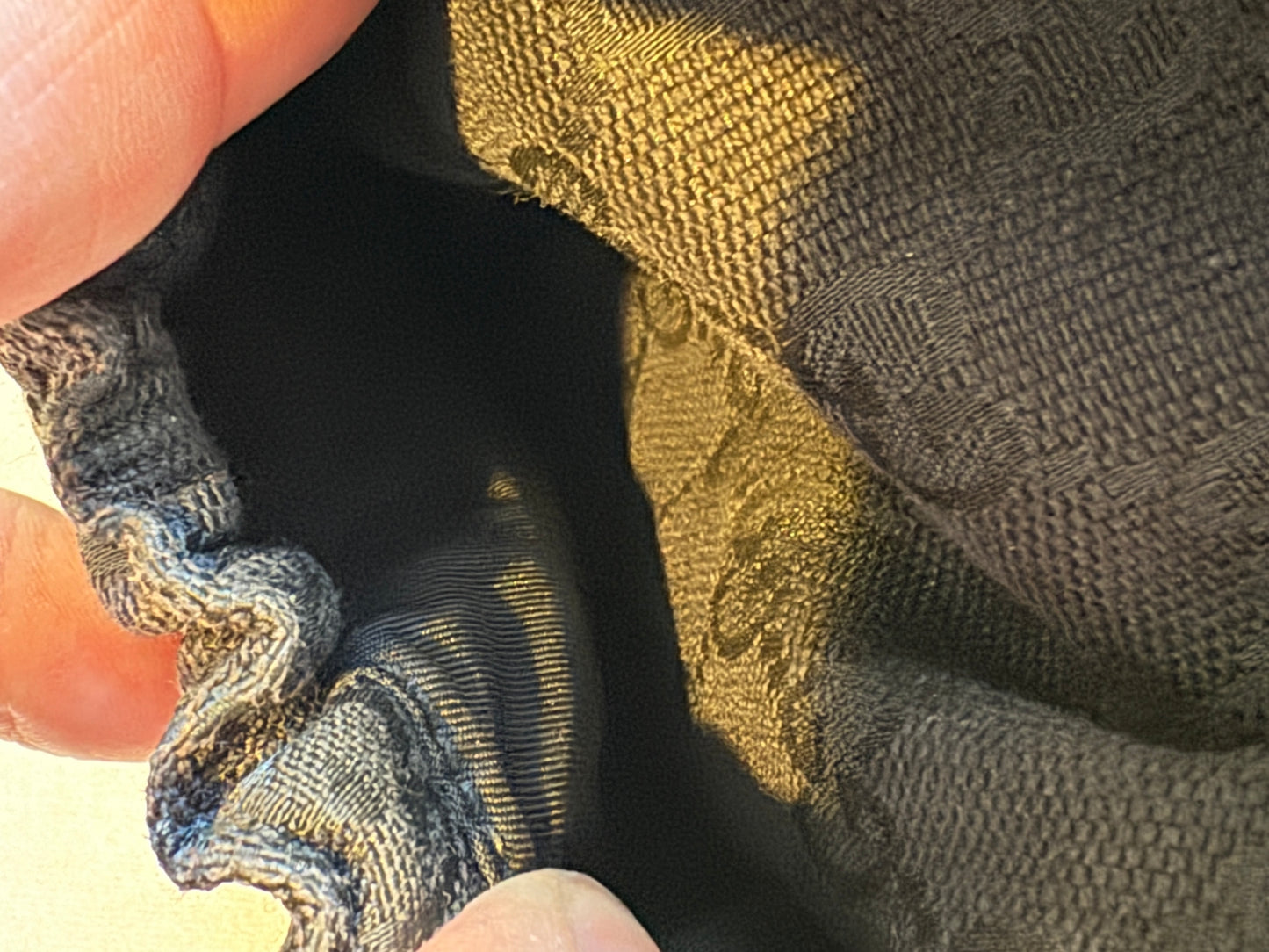 GUCCI Black Canvas Diaper Bag