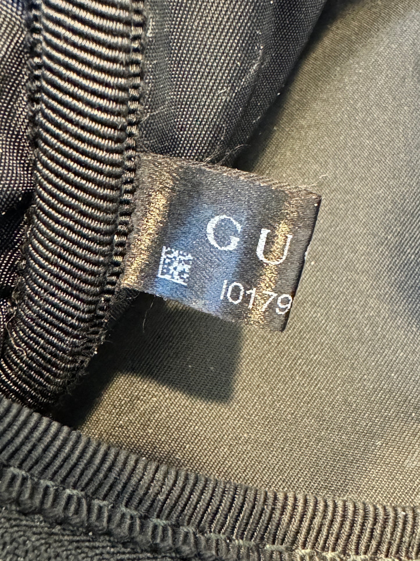 GUCCI Black Canvas Diaper Bag