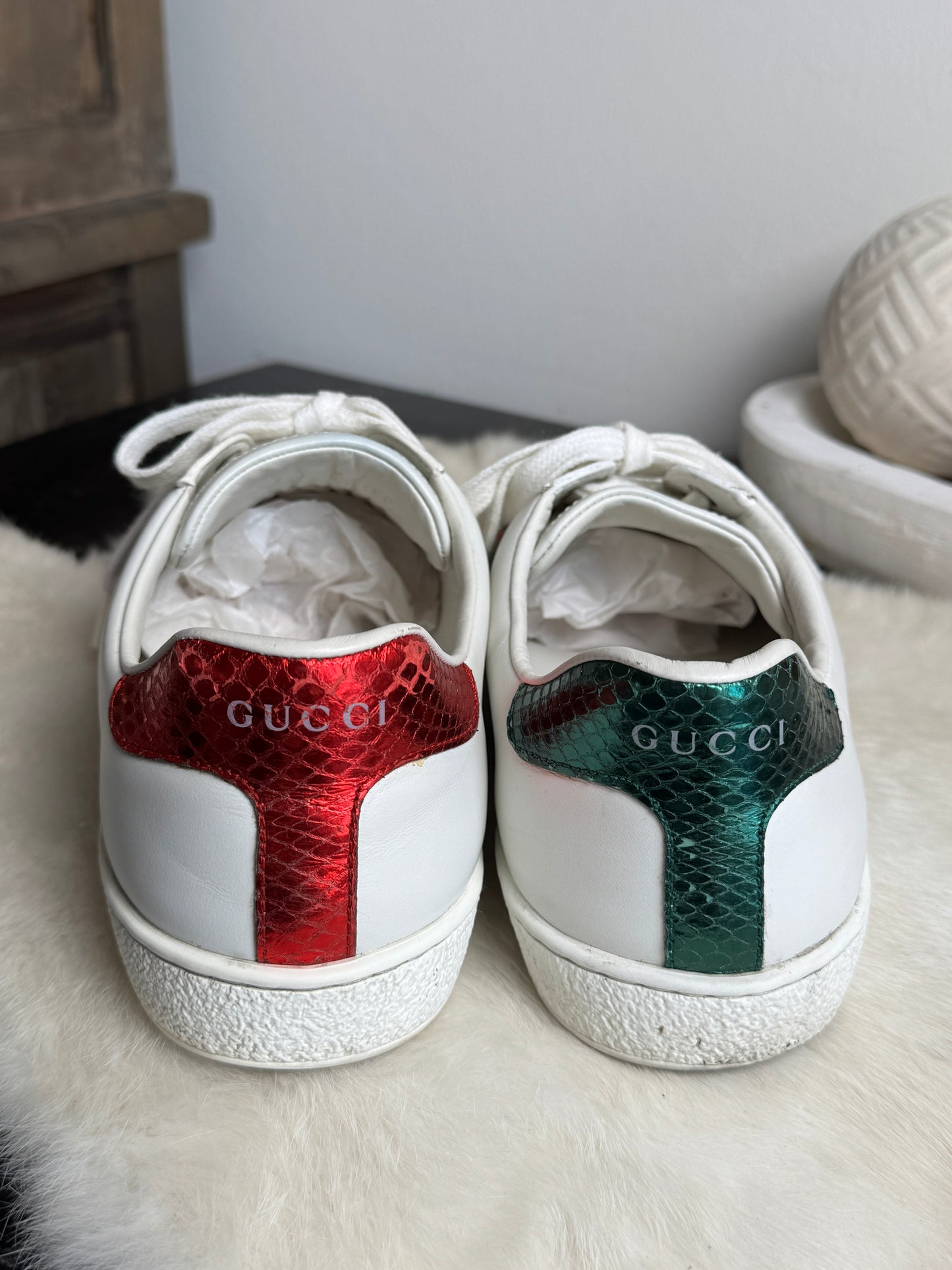 GUCCI Ace King Snake Sneakers 8.5EU (41.5EU)