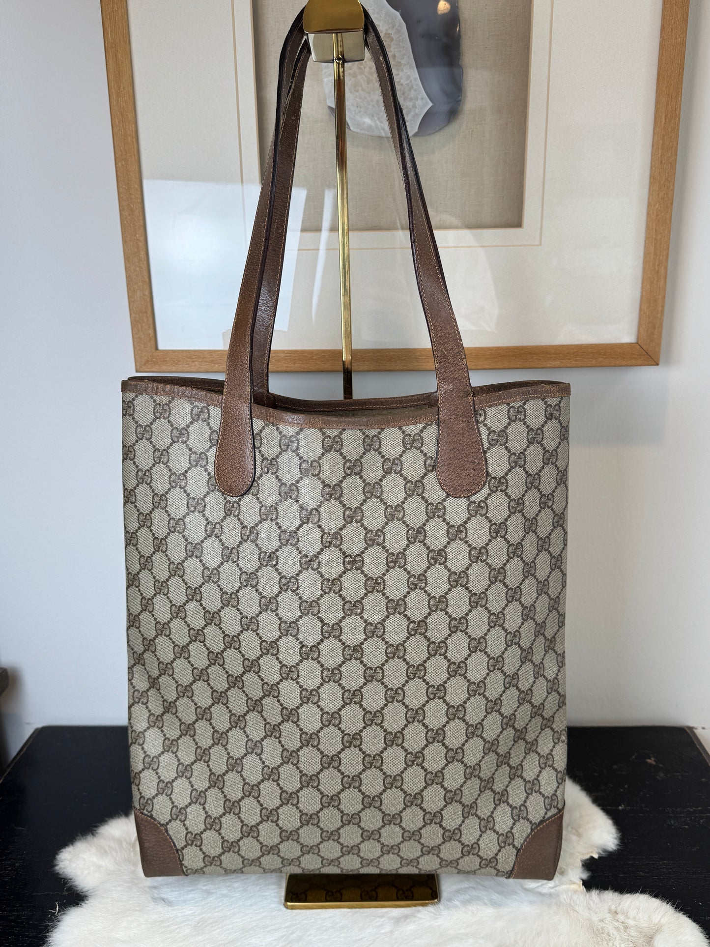 GUCCI Vintage Sherry Line Long Tote