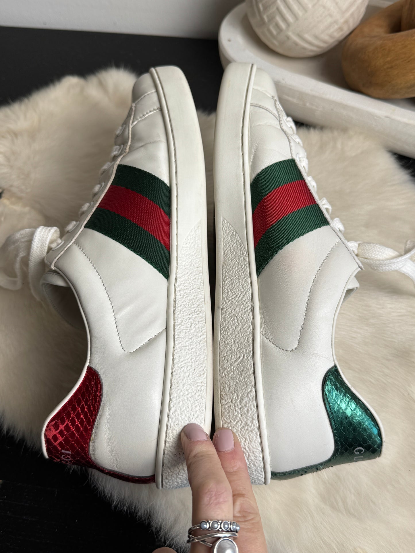 GUCCI Ace King Snake Sneakers 8.5EU (41.5EU)