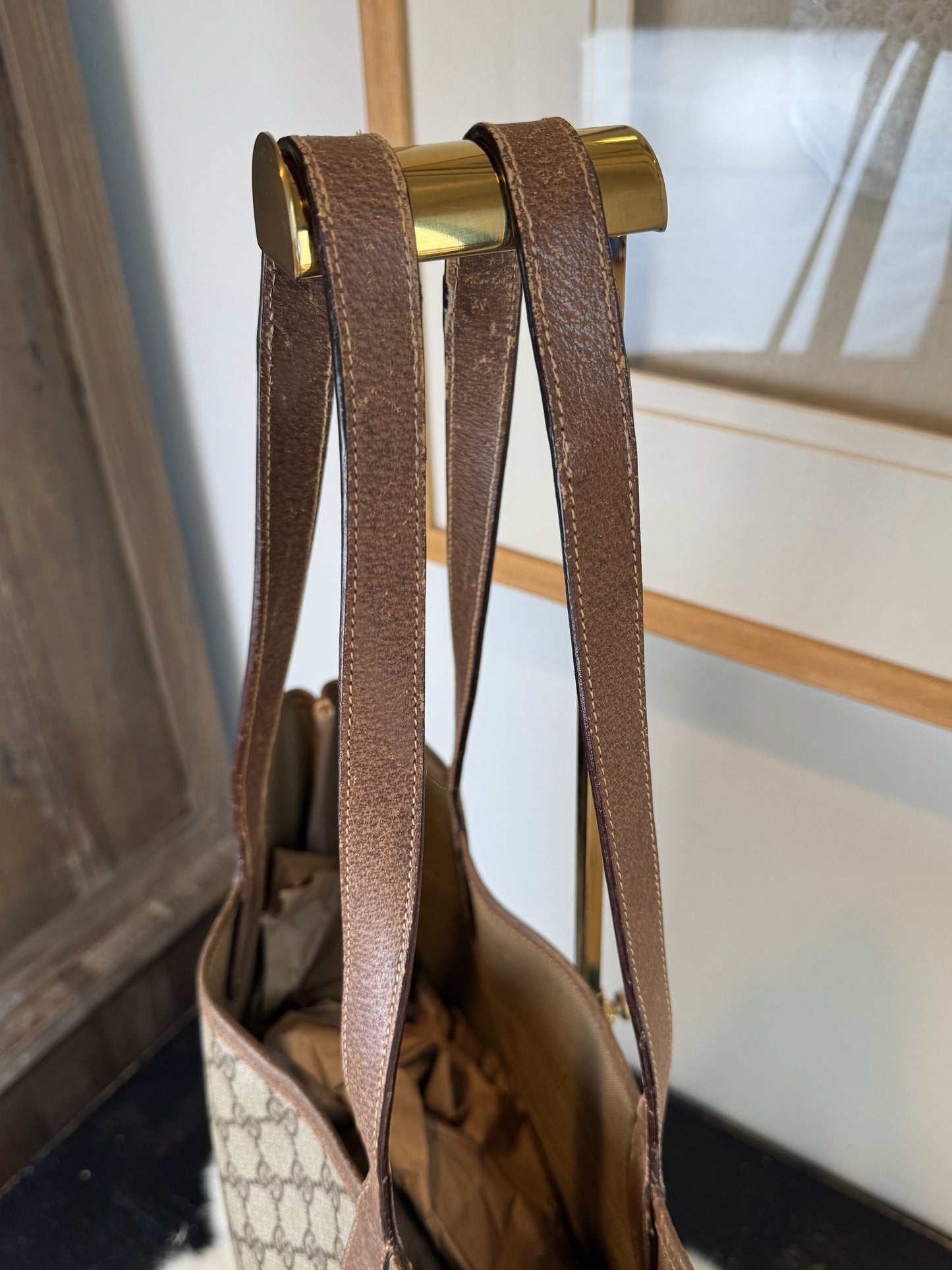 GUCCI Vintage Sherry Line Long Tote