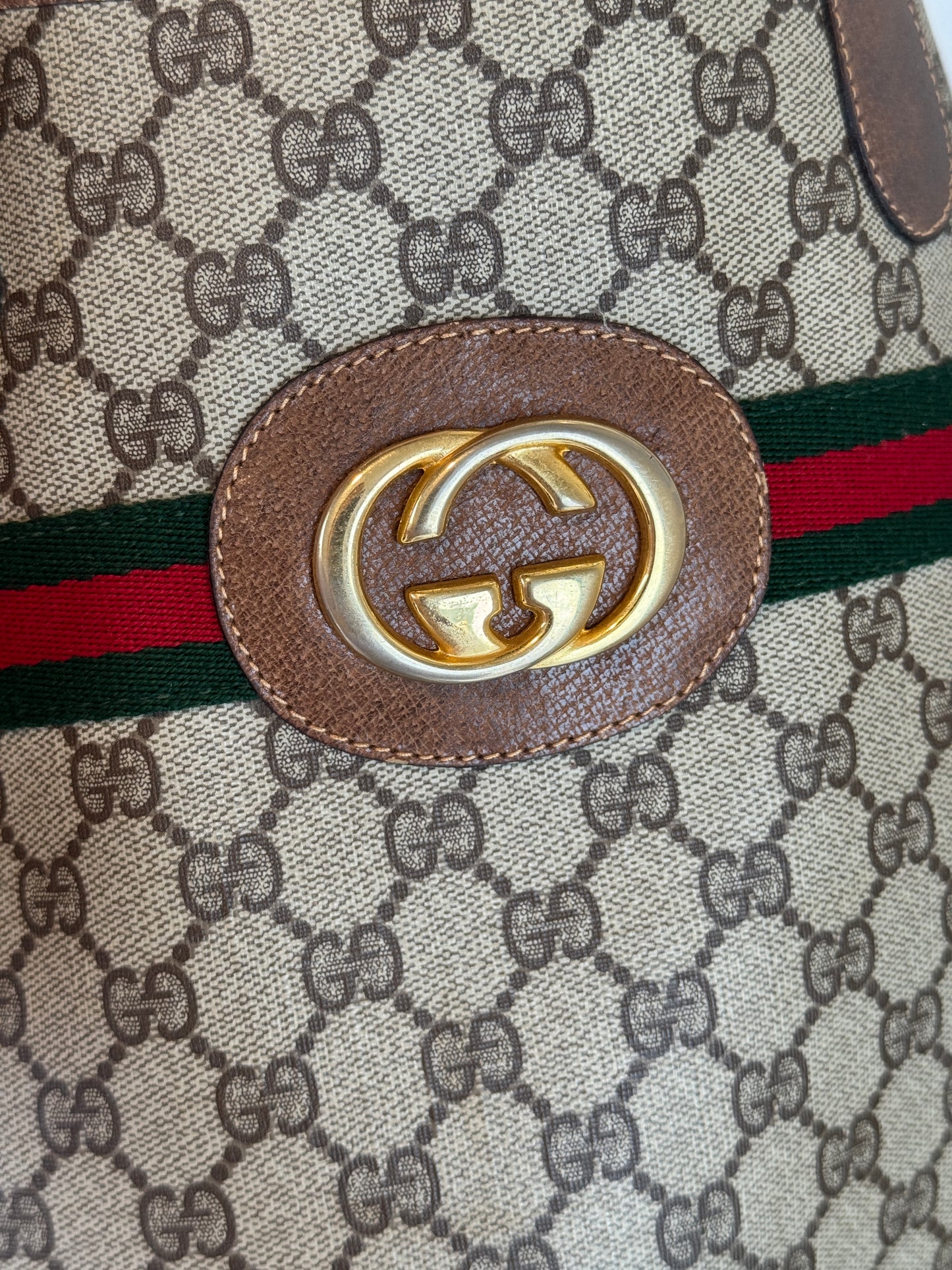 GUCCI Vintage Sherry Line Long Tote