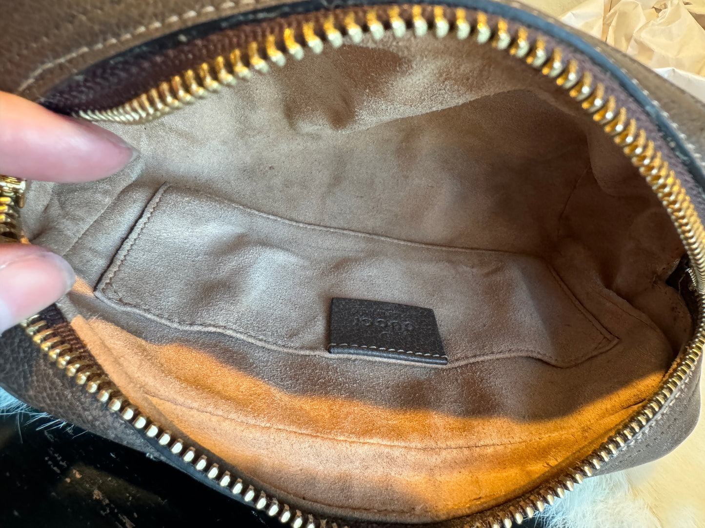 GUCCI Mini Ophidia Supreme Canvas Web Belt Bag