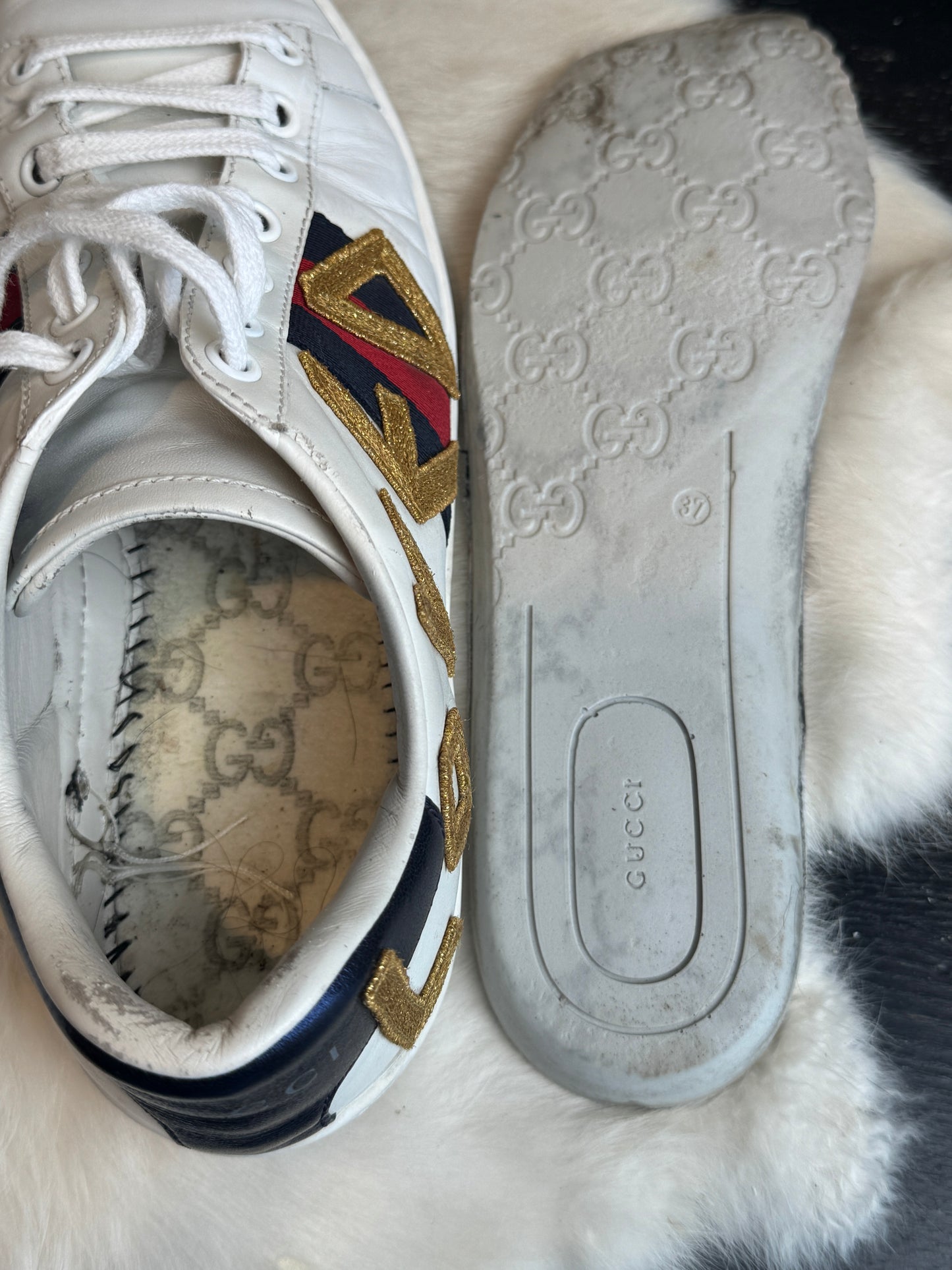 Gucci Ace LOVED Women's Sneakers Size 37EU