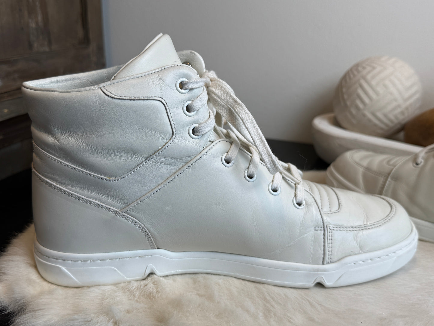 GUCCI Interlocking G High Top Sneakers Mens 6.5EU (Women's 39.5EU)