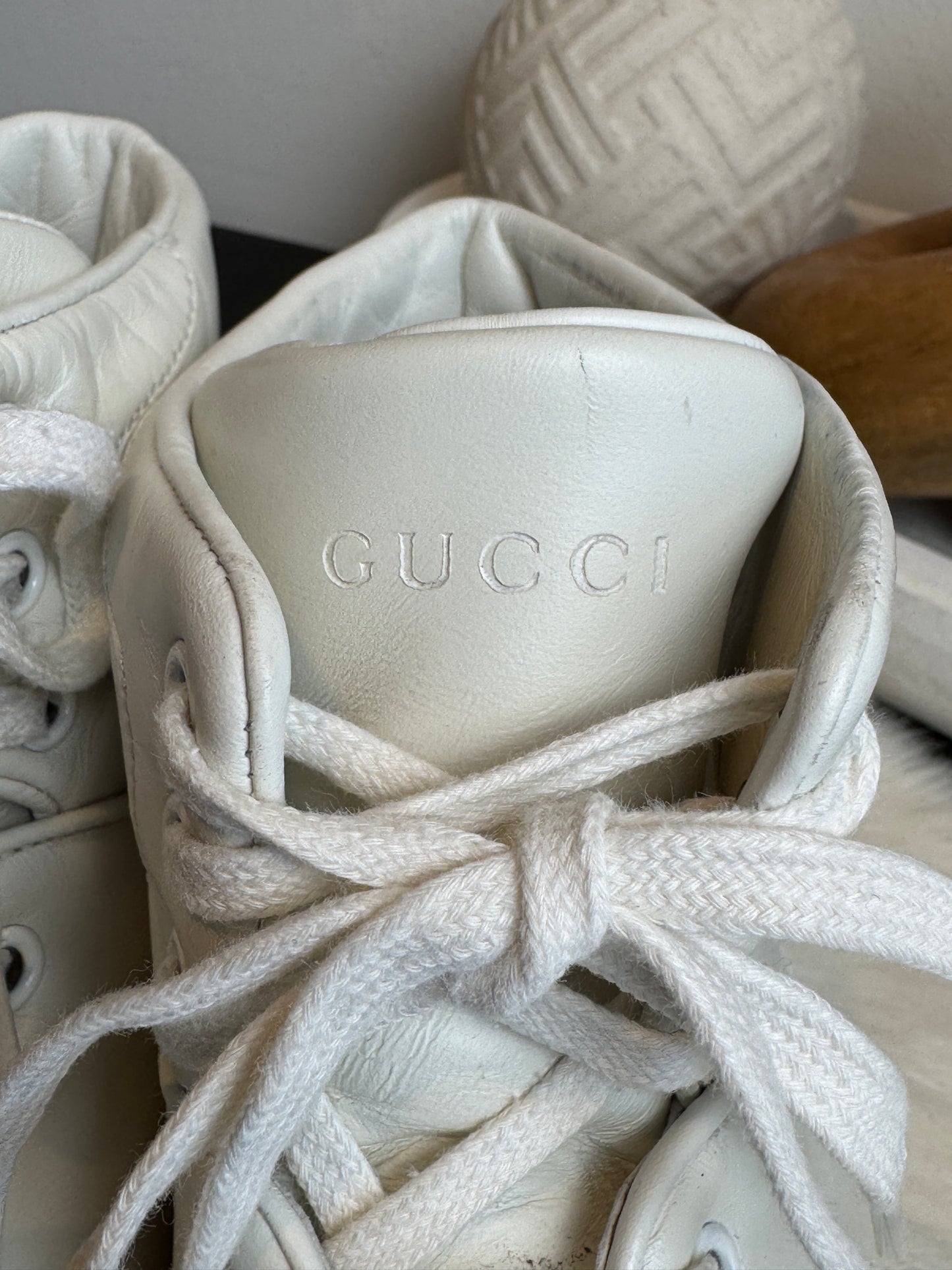 GUCCI Interlocking G High Top Sneakers Mens 6.5EU (Women's 39.5EU)