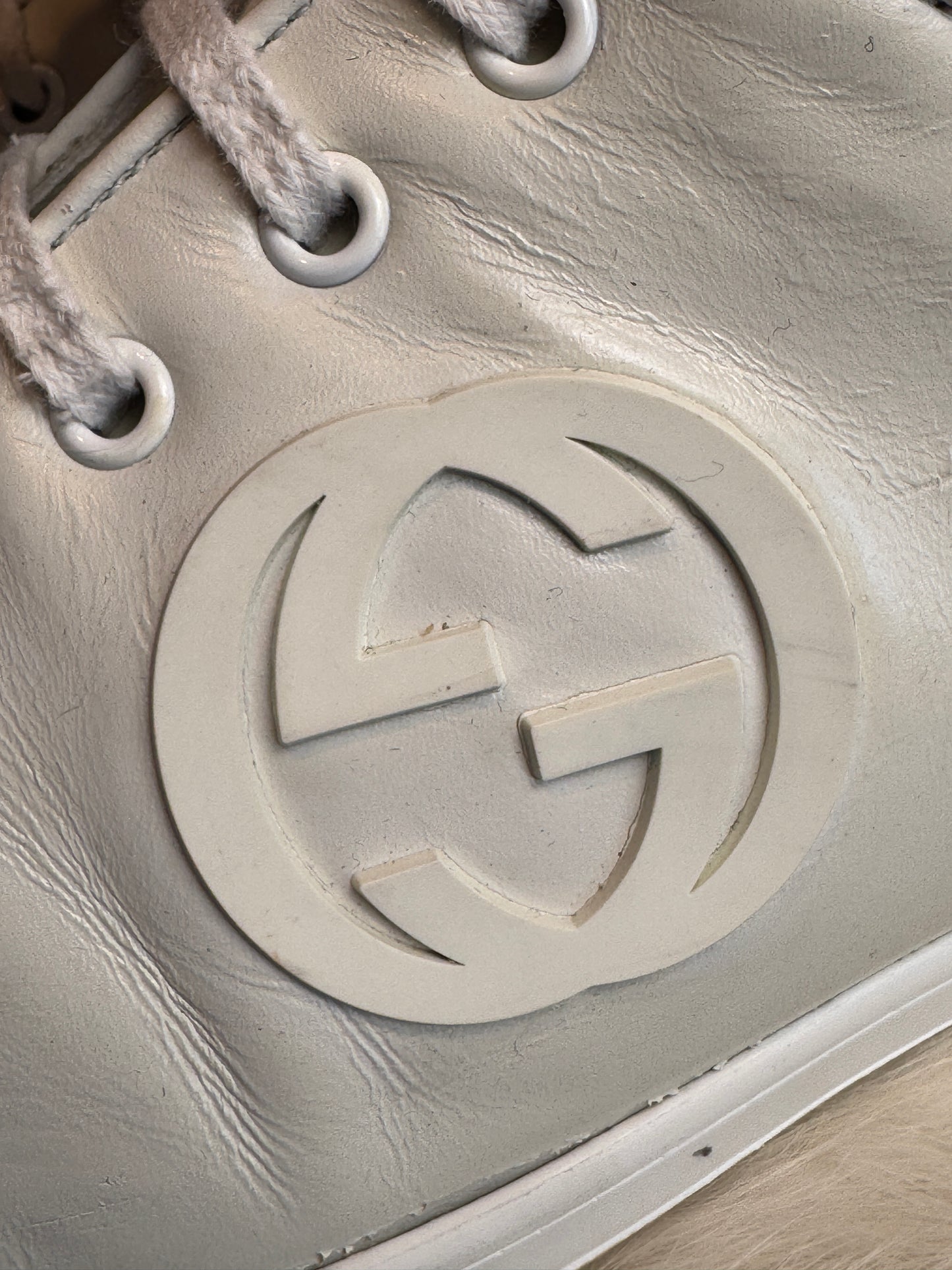 GUCCI Interlocking G High Top Sneakers Mens 6.5EU (Women's 39.5EU)