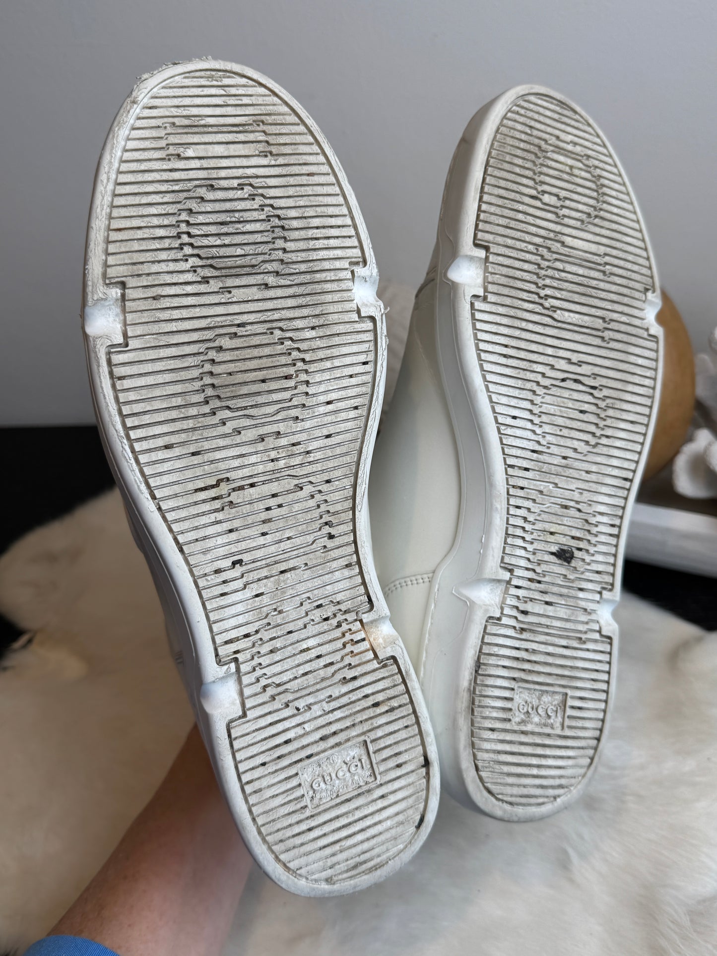 GUCCI Interlocking G High Top Sneakers Mens 6.5EU (Women's 39.5EU)