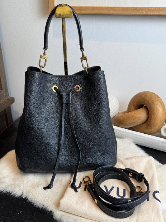 Louis Vuitton Monogram Empreinte Neonoe Noir/Black 2-Way