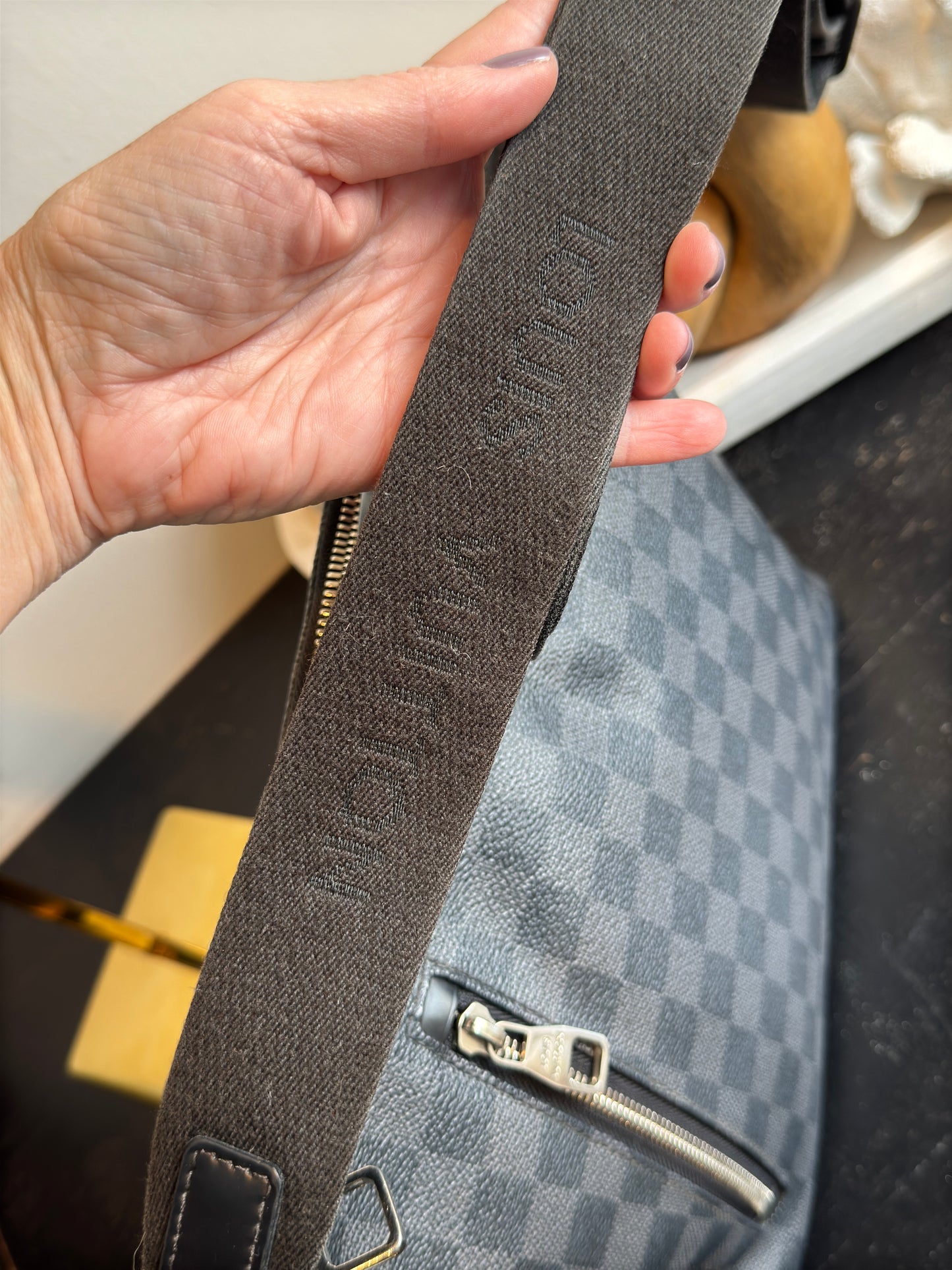 Louis Vuitton Damier Graphite Mick PM Crossbody Messenger Bag