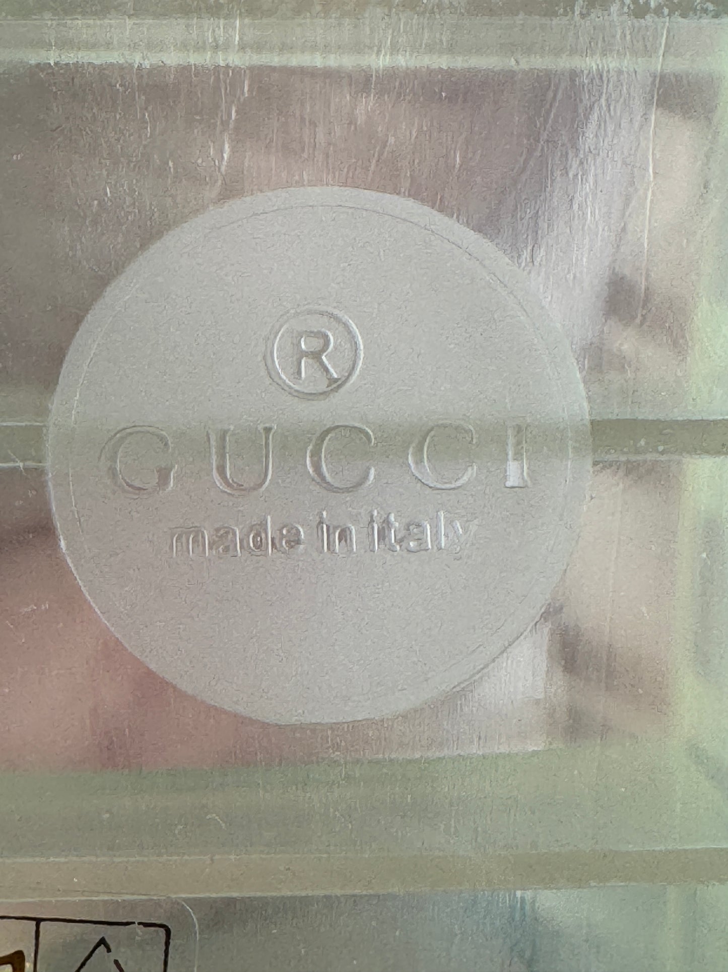 GUCCI Transparent Rubber Men's Slides