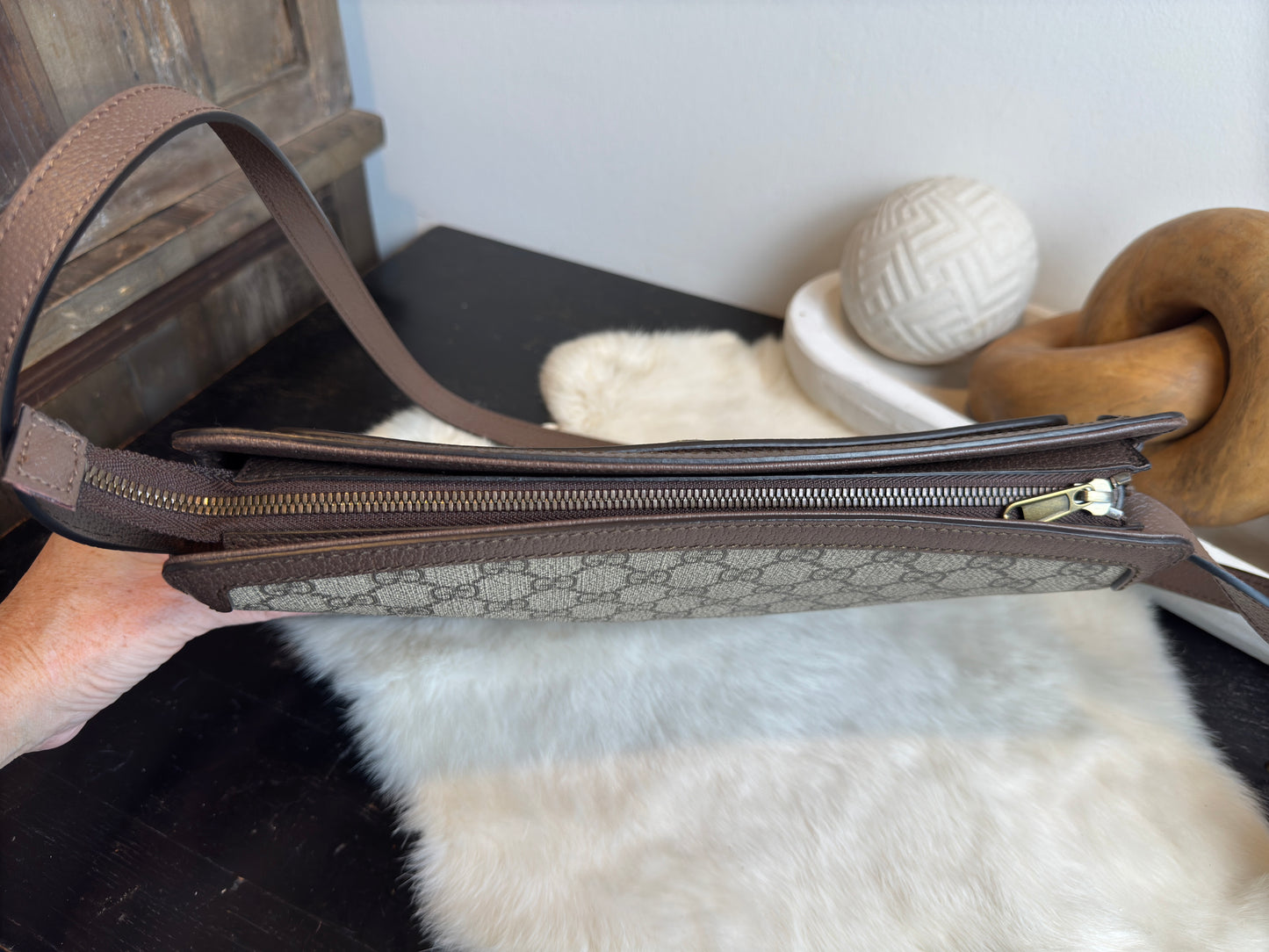 GUCCI GG Supreme Canvas Ophidia Crossbody