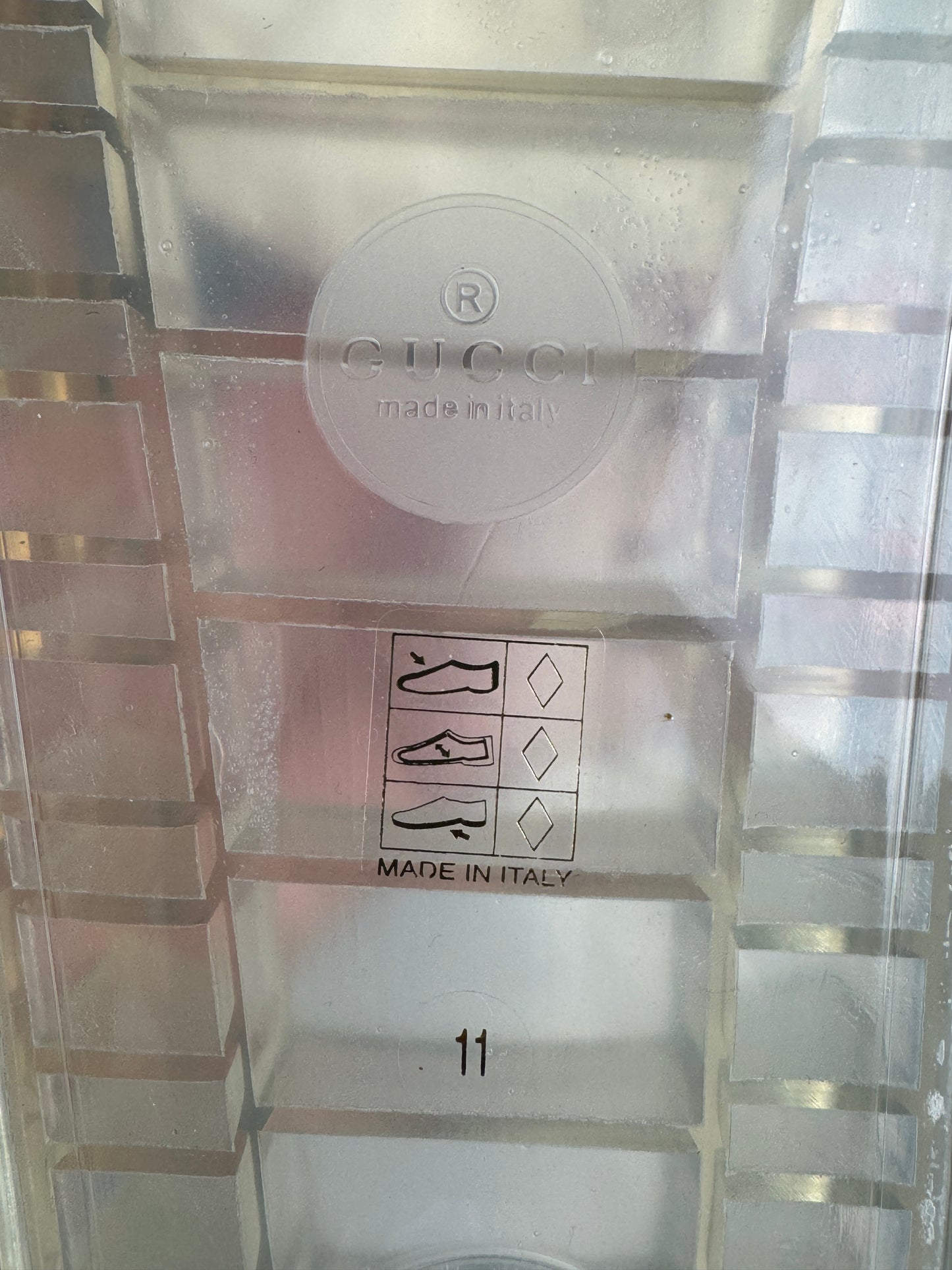 GUCCI Transparent Rubber Men's Slides
