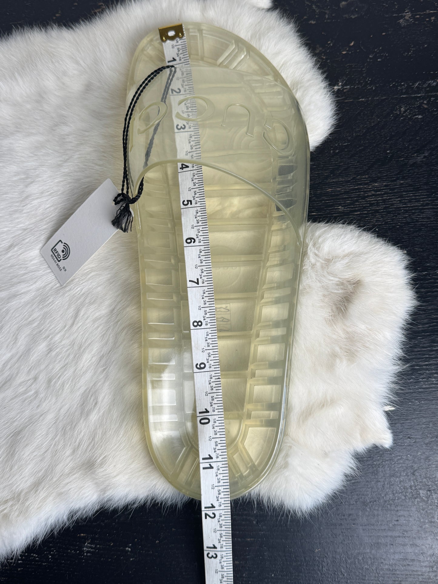 GUCCI Transparent Rubber Men's Slides