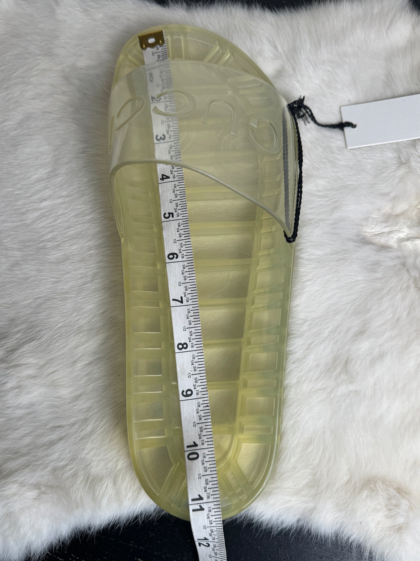GUCCI Transparent Rubber Men's Slides