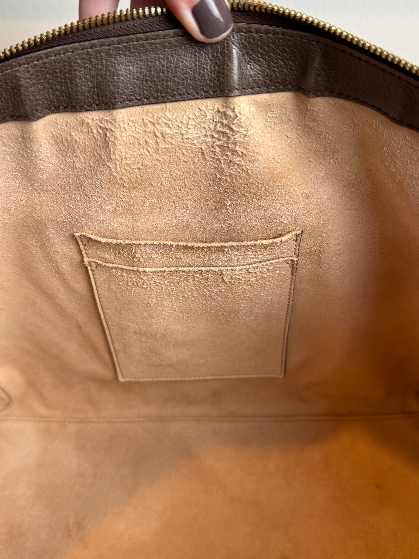 GUCCI Ophidia Supreme Canvas Zip Top Medium 2-Way Tote