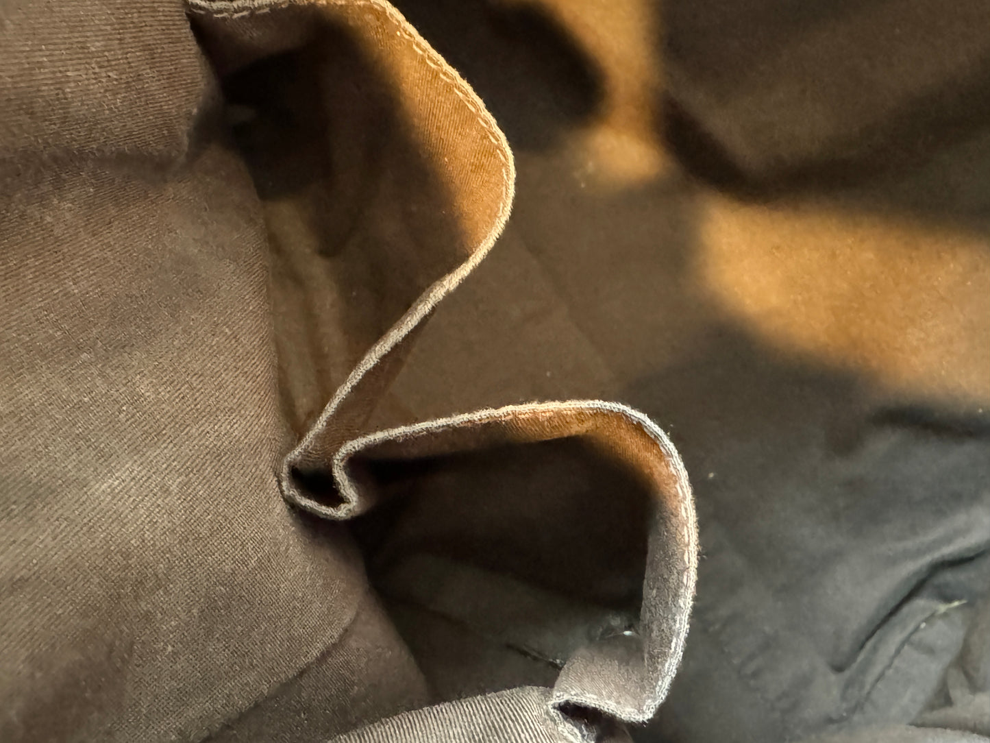 GUCCI DK Brown Canvas/Leather Large Dome Tote