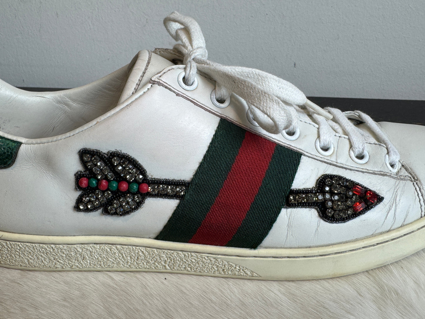 GUCCI Ace Arrows Women's Sneakers 38.5EU