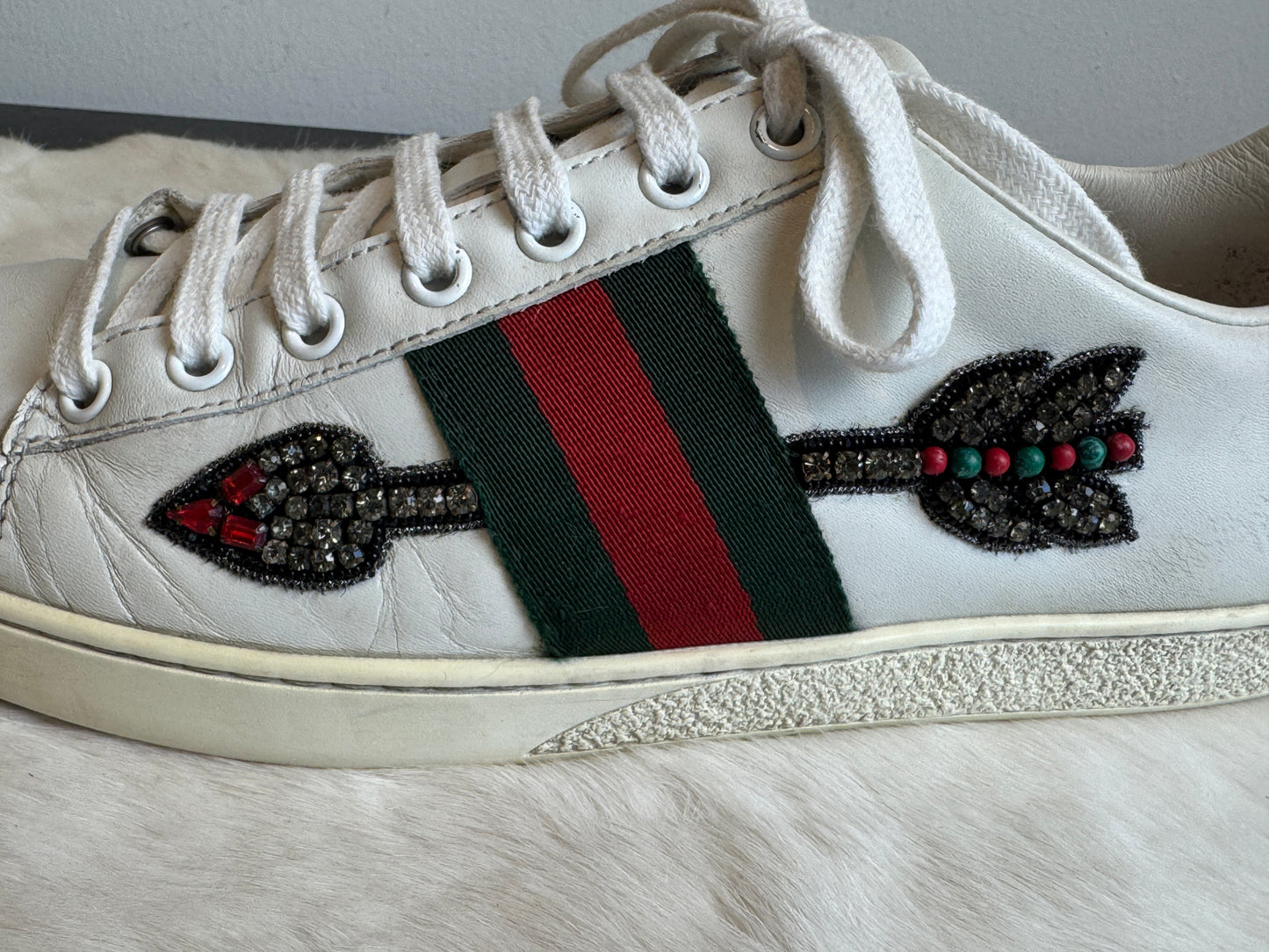 GUCCI Ace Arrows Women's Sneakers 38.5EU