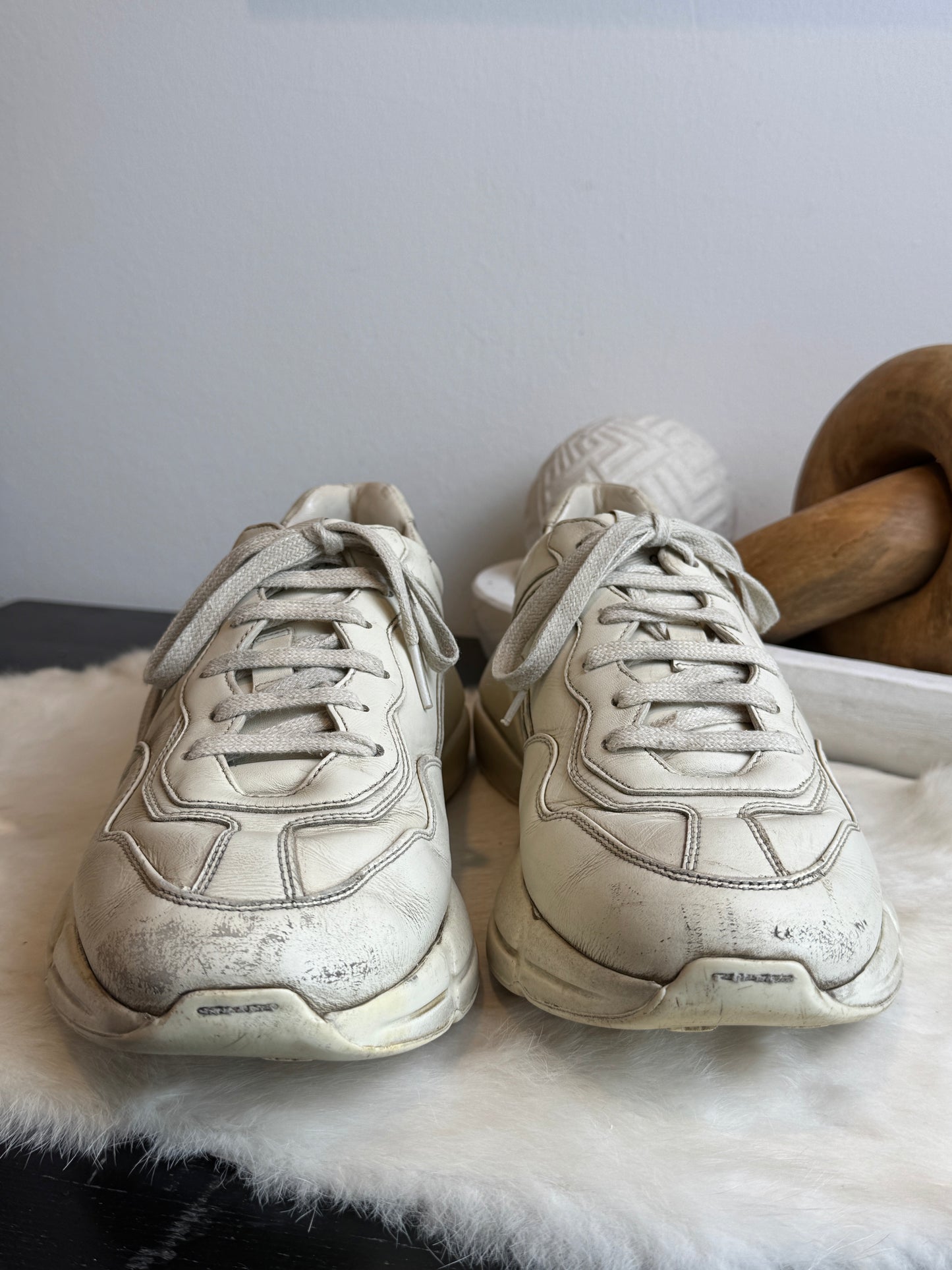 GUCCI Rhyton Ivory Sneakers Mens 7EU (Womens 40EU)