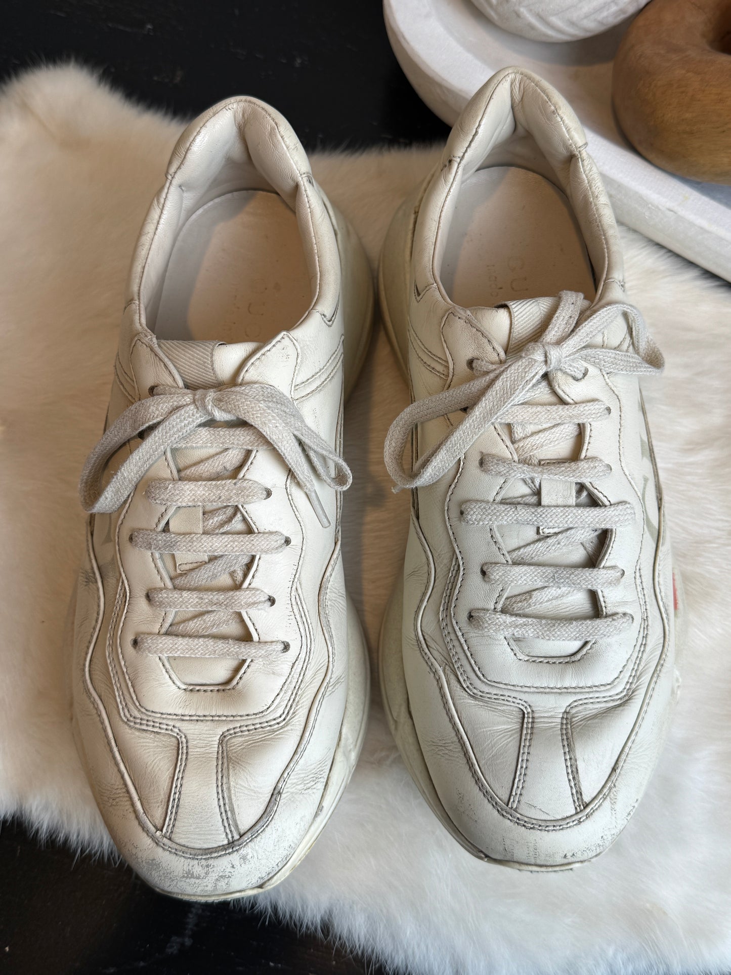 GUCCI Rhyton Ivory Sneakers Mens 7EU (Womens 40EU)