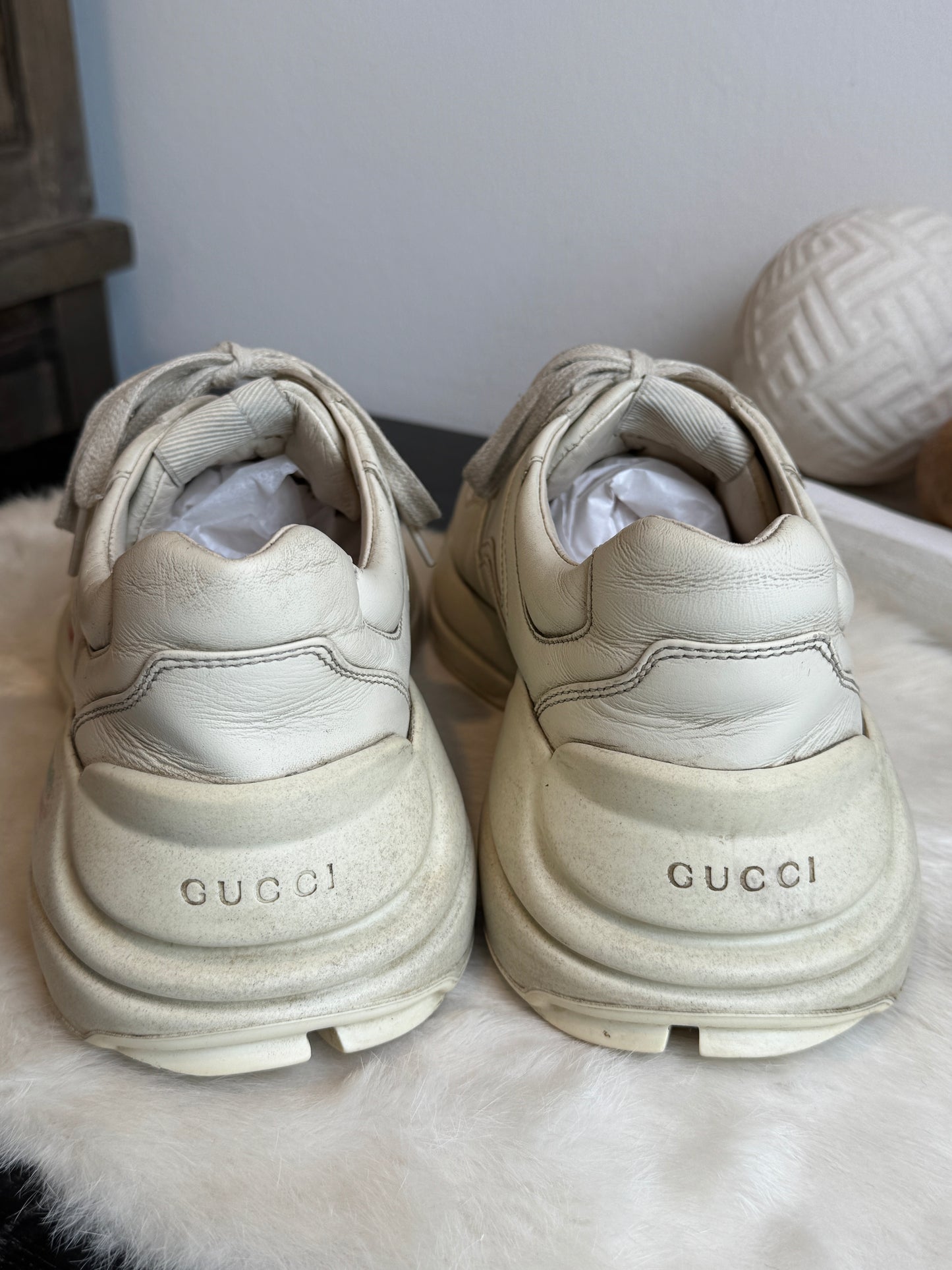GUCCI Rhyton Ivory Sneakers Mens 7EU (Womens 40EU)