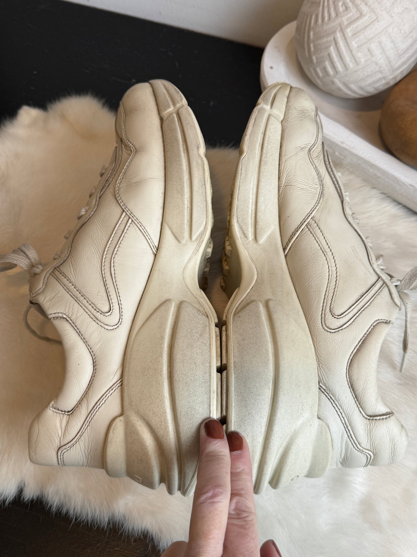 GUCCI Rhyton Ivory Sneakers Mens 7EU (Womens 40EU)