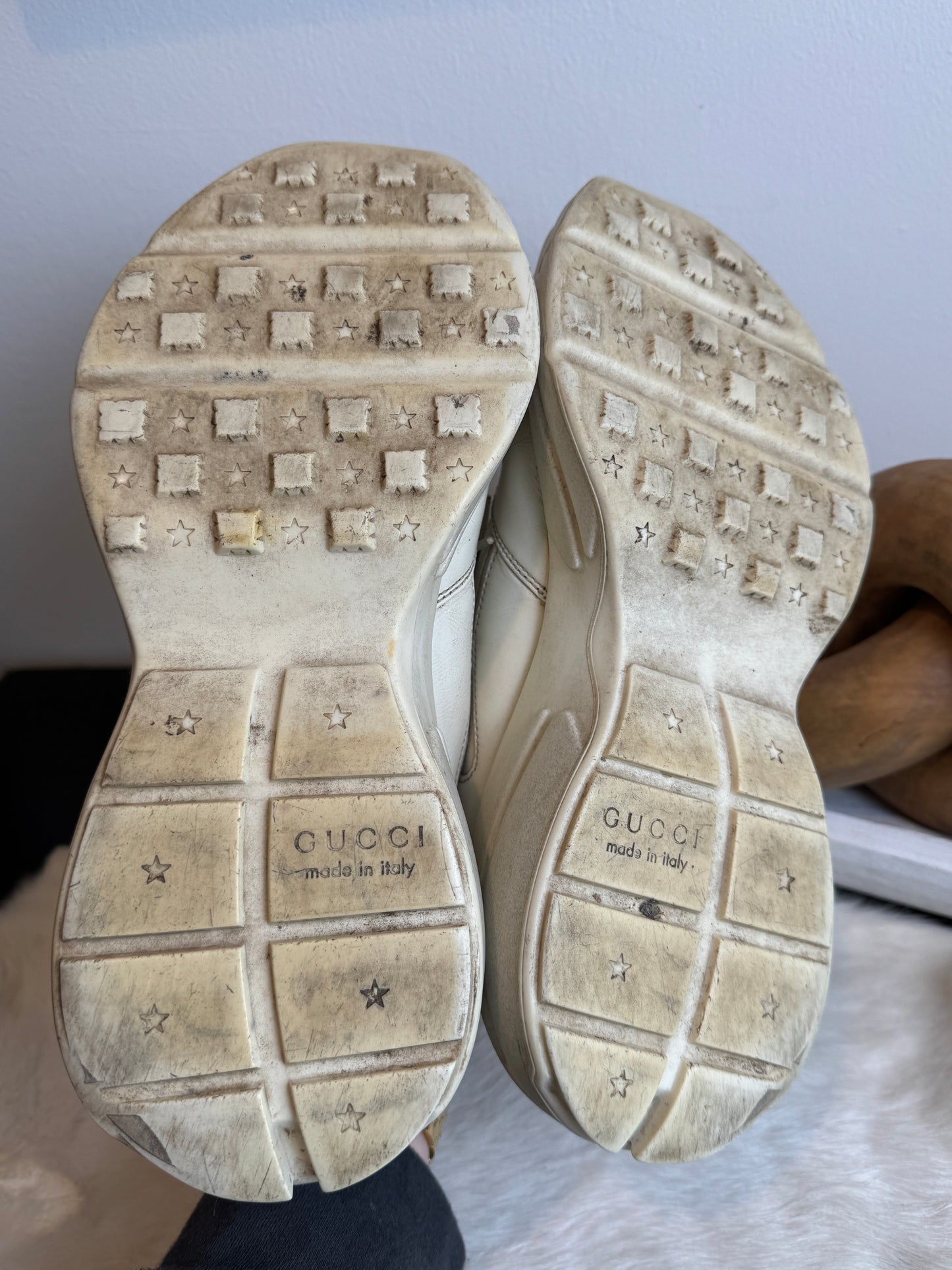 GUCCI Rhyton Ivory Sneakers Mens 7EU (Womens 40EU)