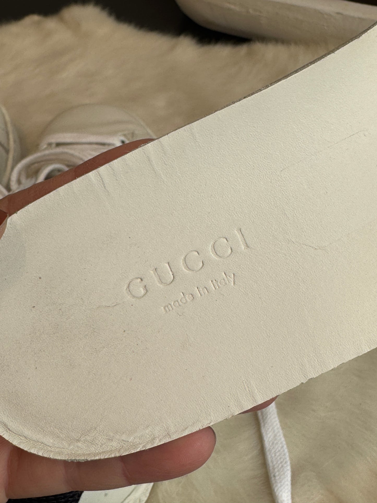 Gucci Ace Web Navy/Red Snaps Sneakers Size 34EU