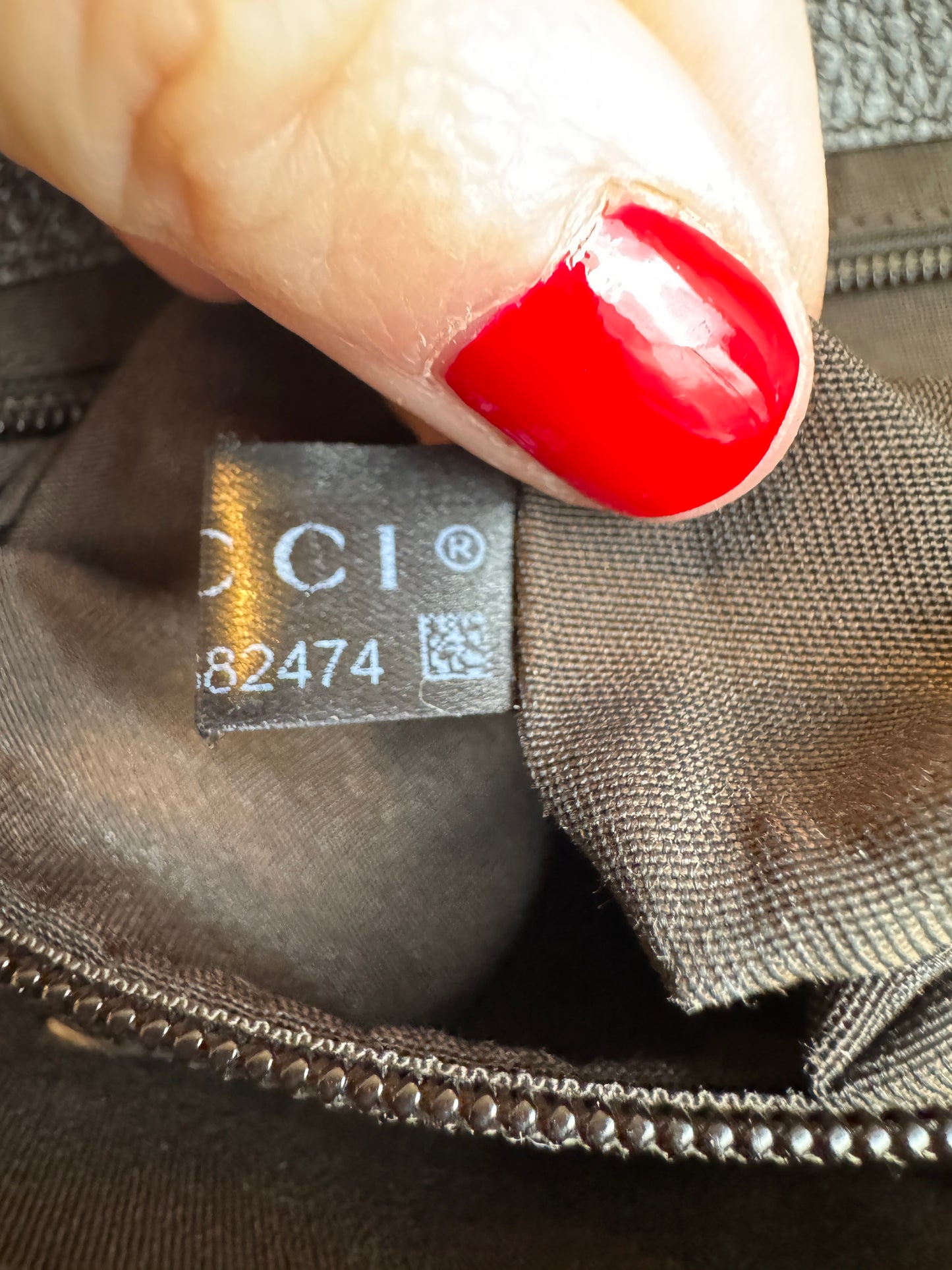 GUCCI Monogram Brown Canvas Large Messenger Bag