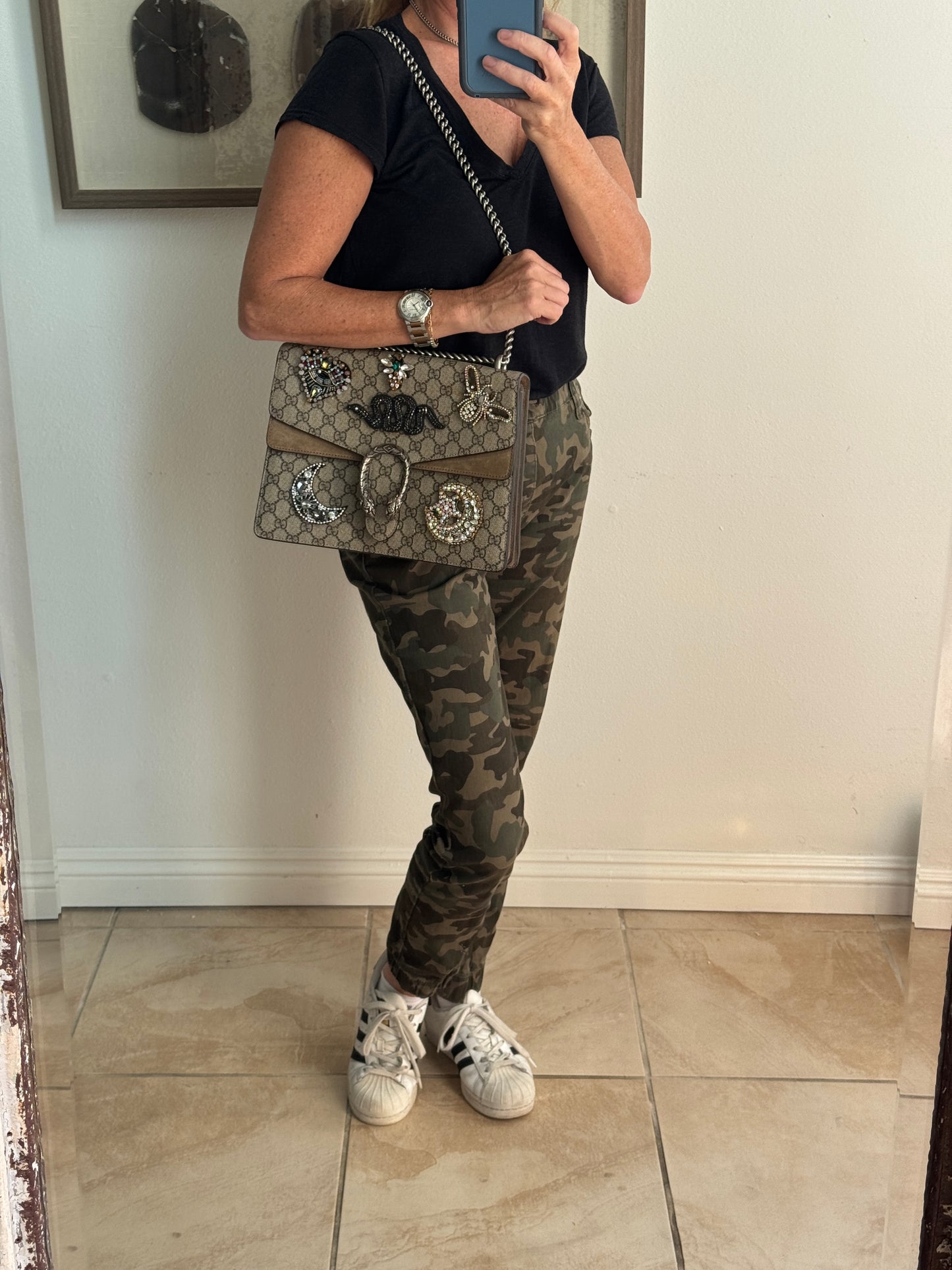 GUCCI GG Supreme Canvas Medium Dionysus