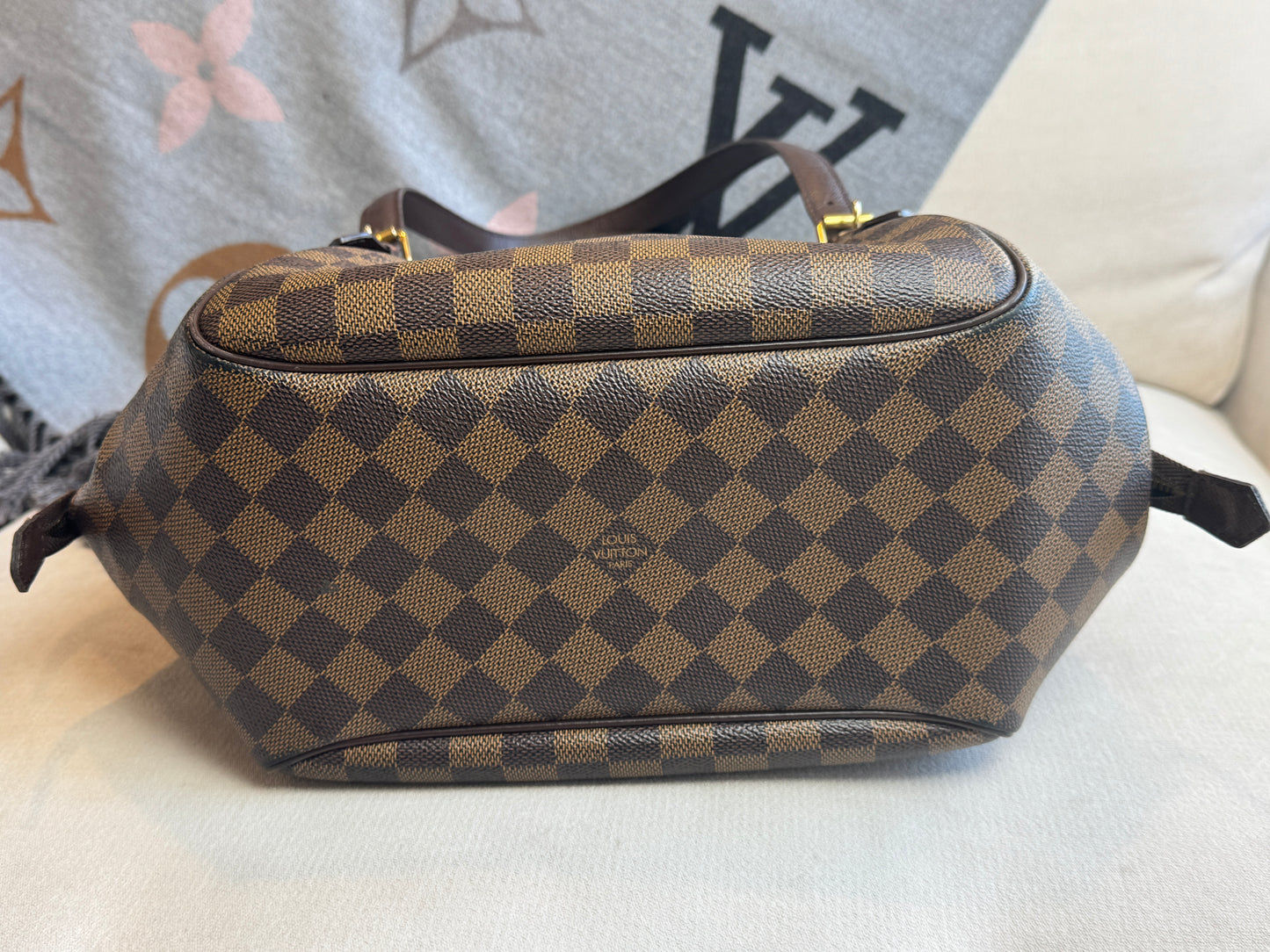 Louis Vuitton Damier Ebene/Cherry Belen MM Shoulder Bag