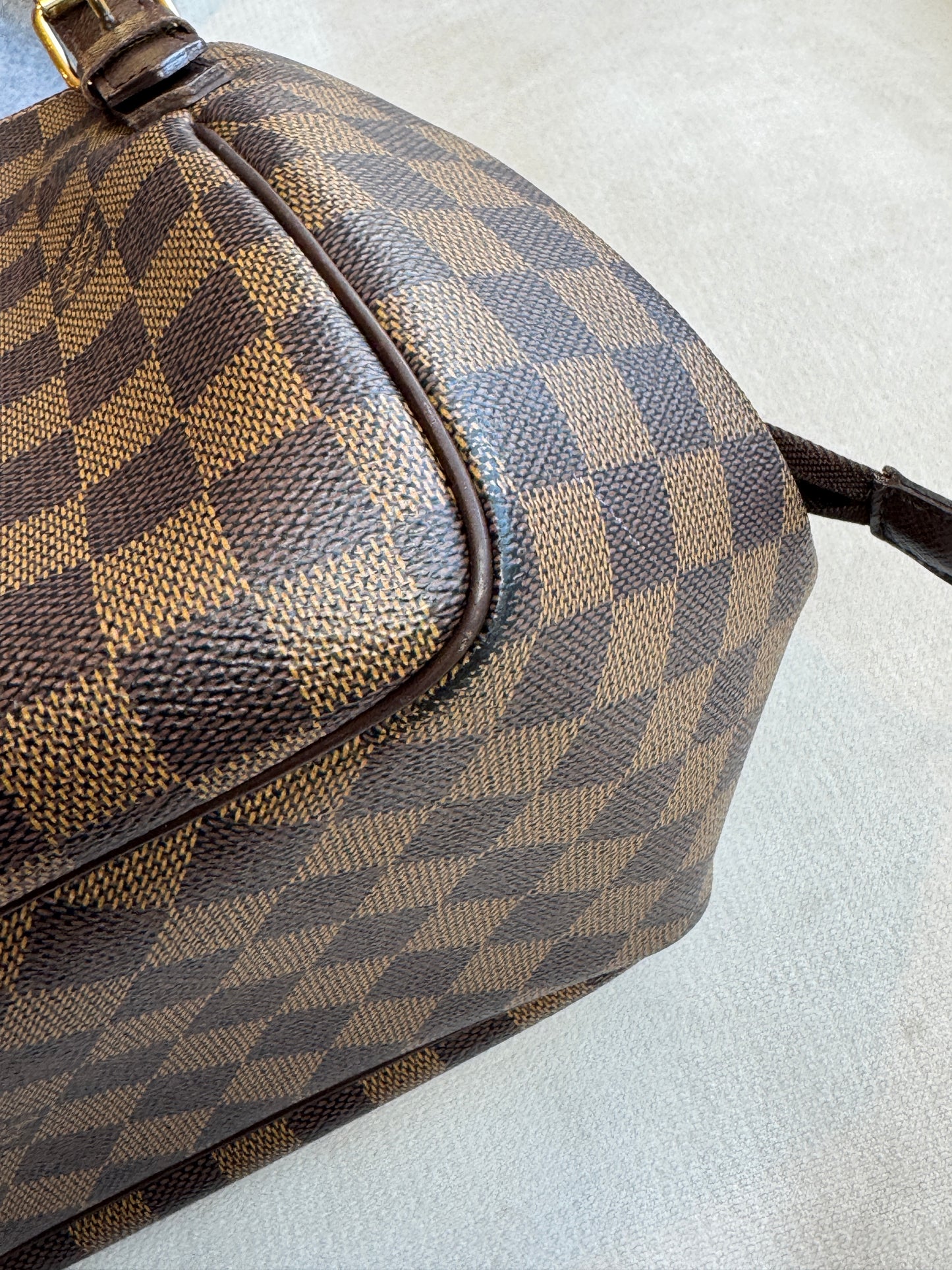 Louis Vuitton Damier Ebene/Cherry Belen MM Shoulder Bag