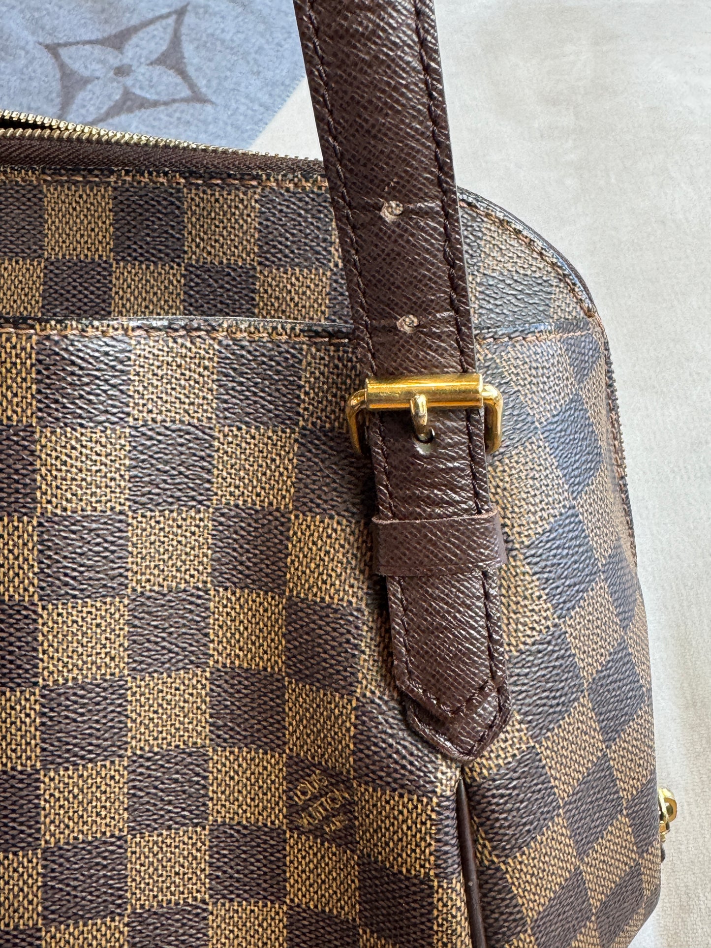 Louis Vuitton Damier Ebene/Cherry Belen MM Shoulder Bag