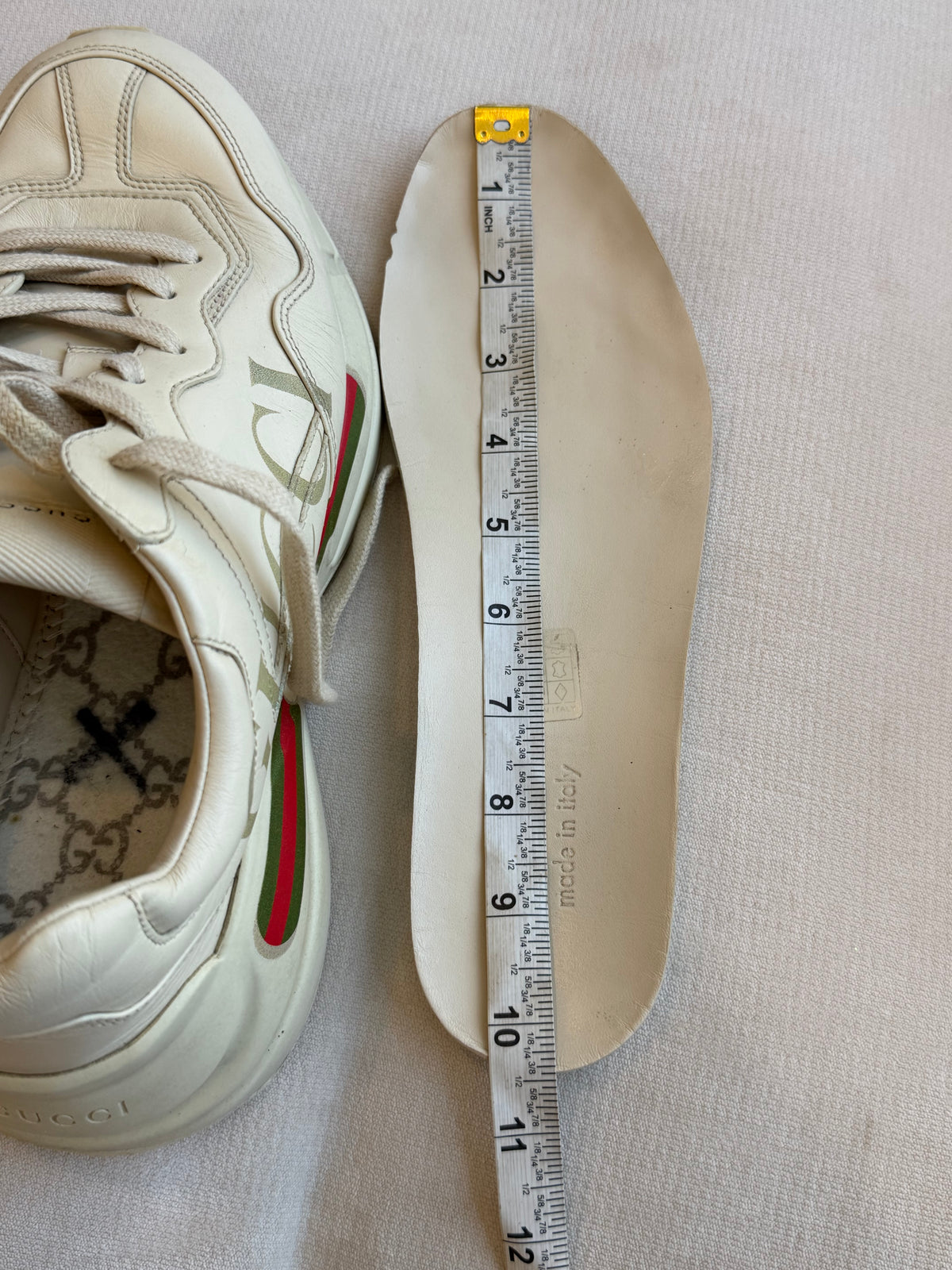 GUCCI Rhyton Ivory Sneakers Men's 6.5EU (Women's 39.5EU)