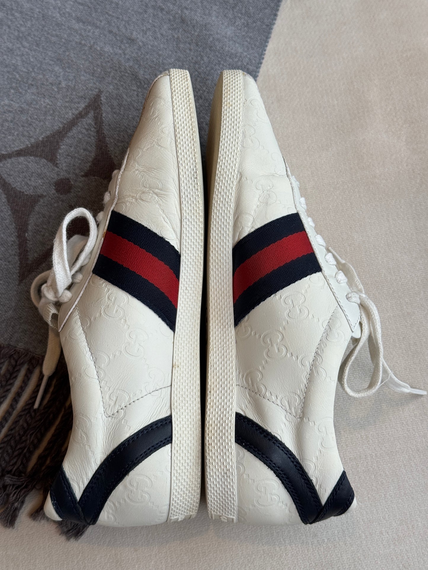 GUCCI Guccissima Bowler Style Sneakers Women's 37EU